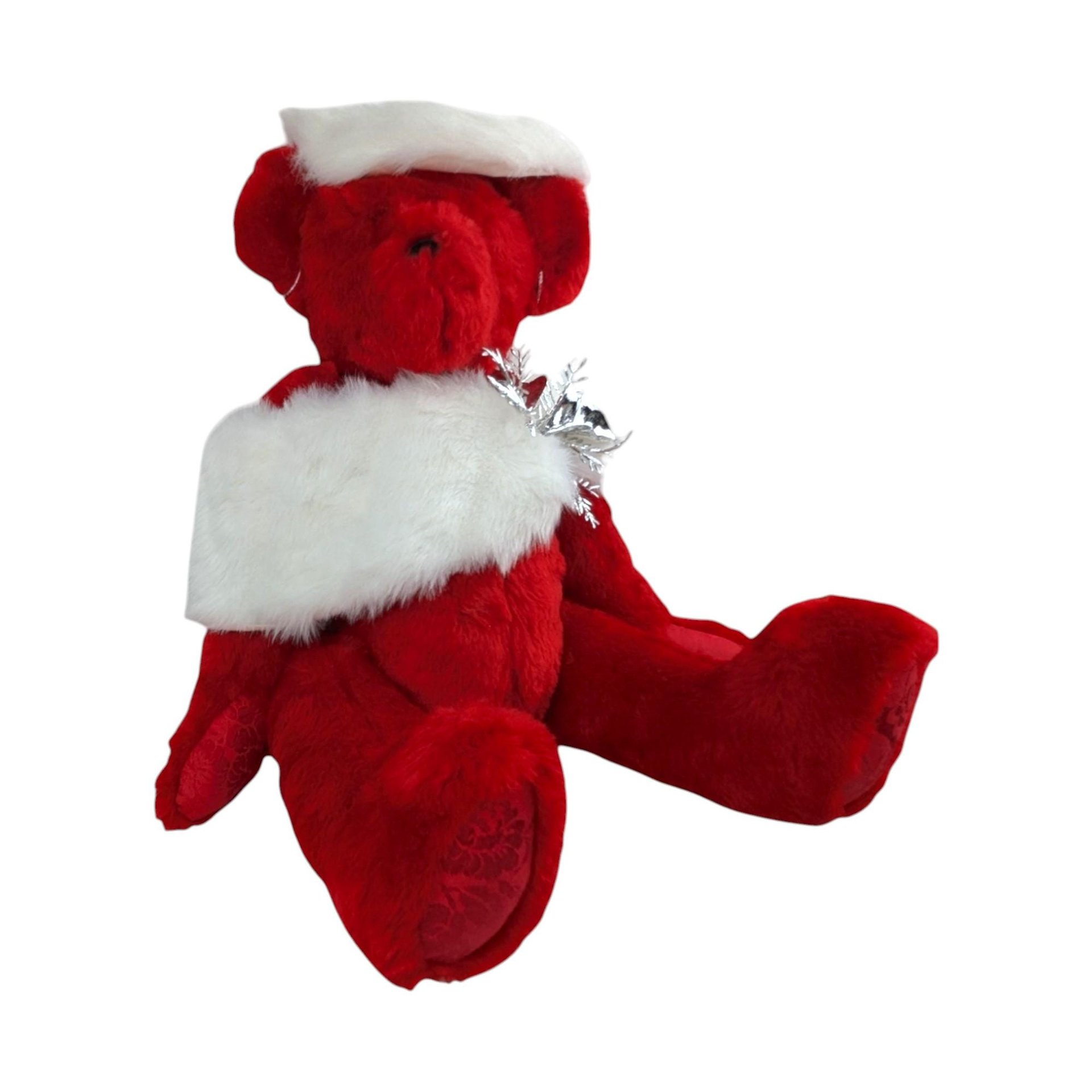 1993 Johnson Creations Holiday Red Teddy Bear