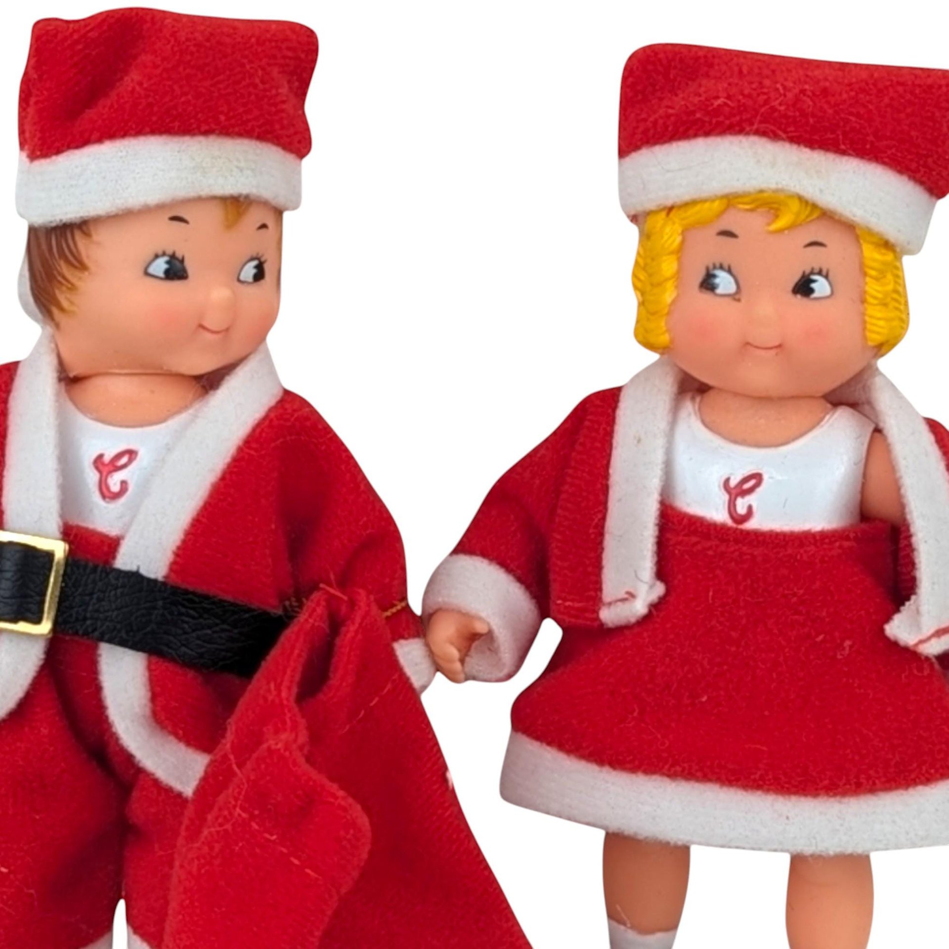 Vintage Campbell’s Kids Santa and Mrs. Claus Dolls