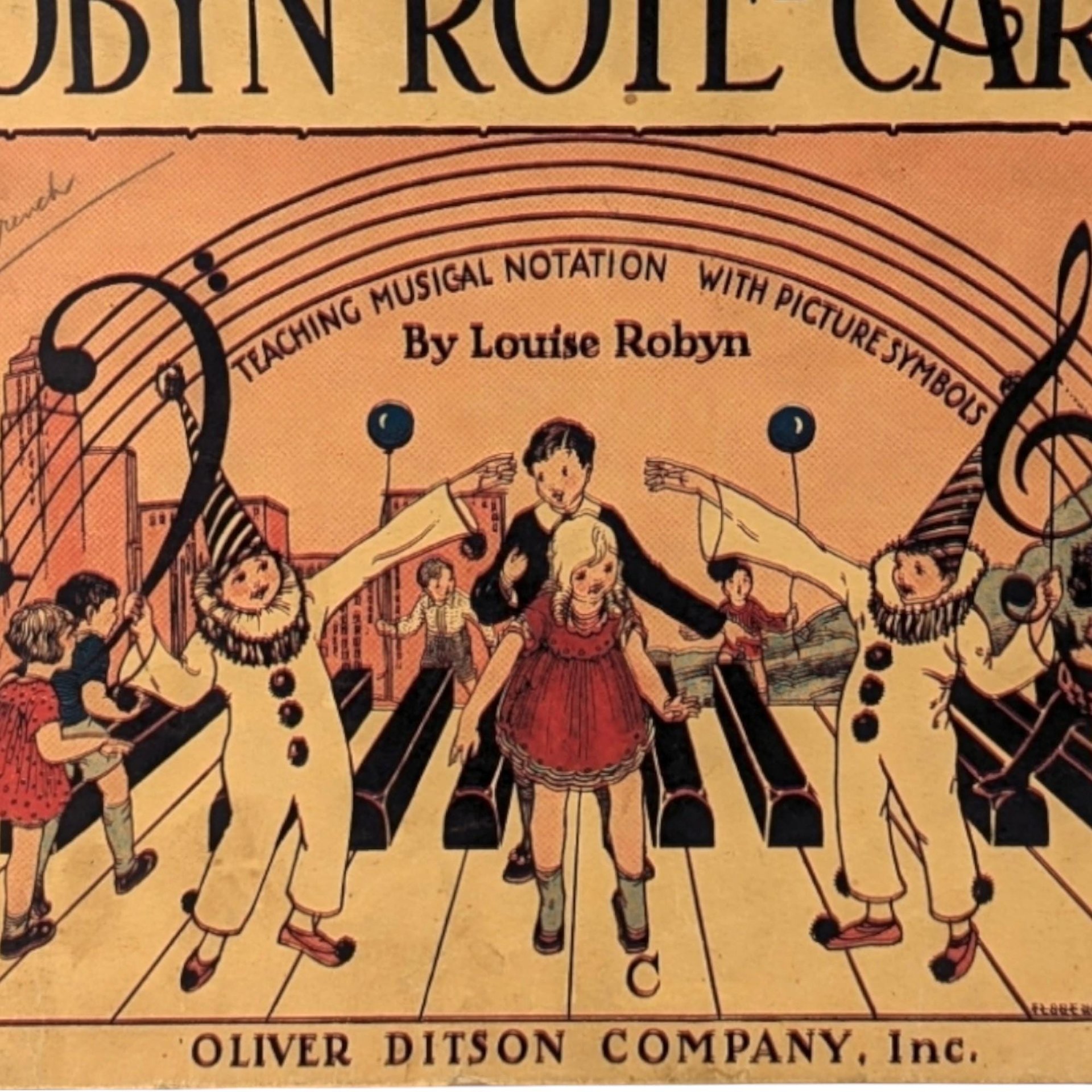 1935 Robyn Rote-Cards Louise Robyn Music Book