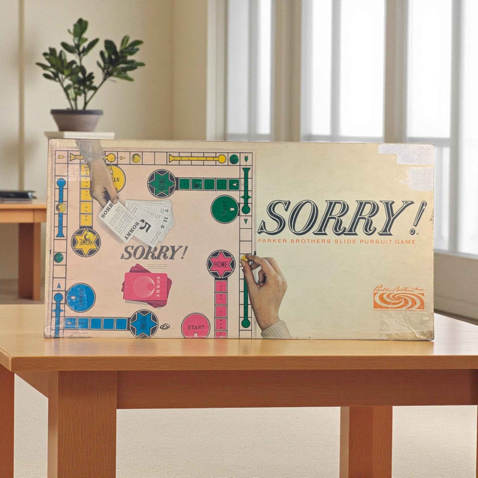1964 Sorry! Parker Brothers Game: Board Game
