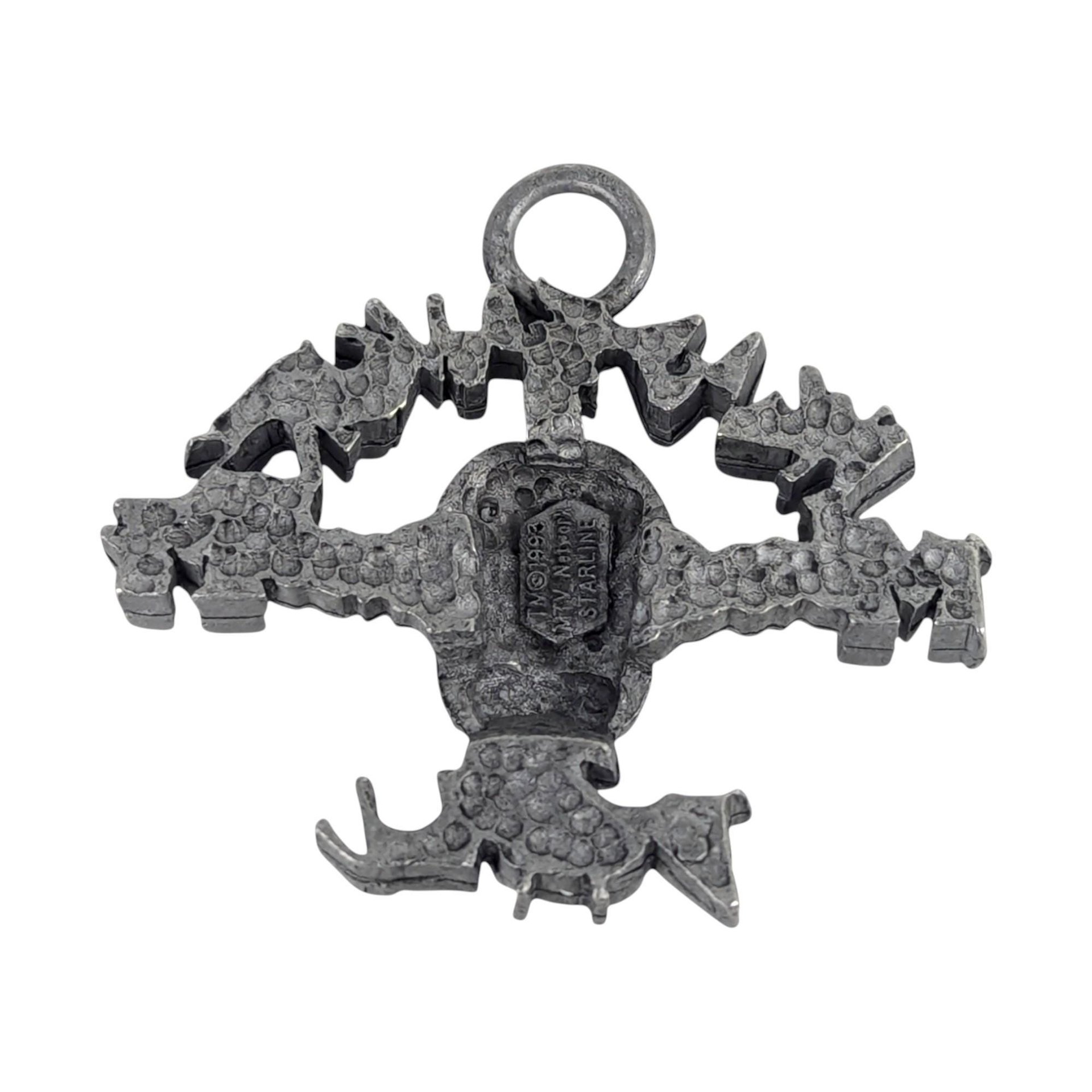 1993 MTV Headbangers Ball Pewter Pendant and Pin Set