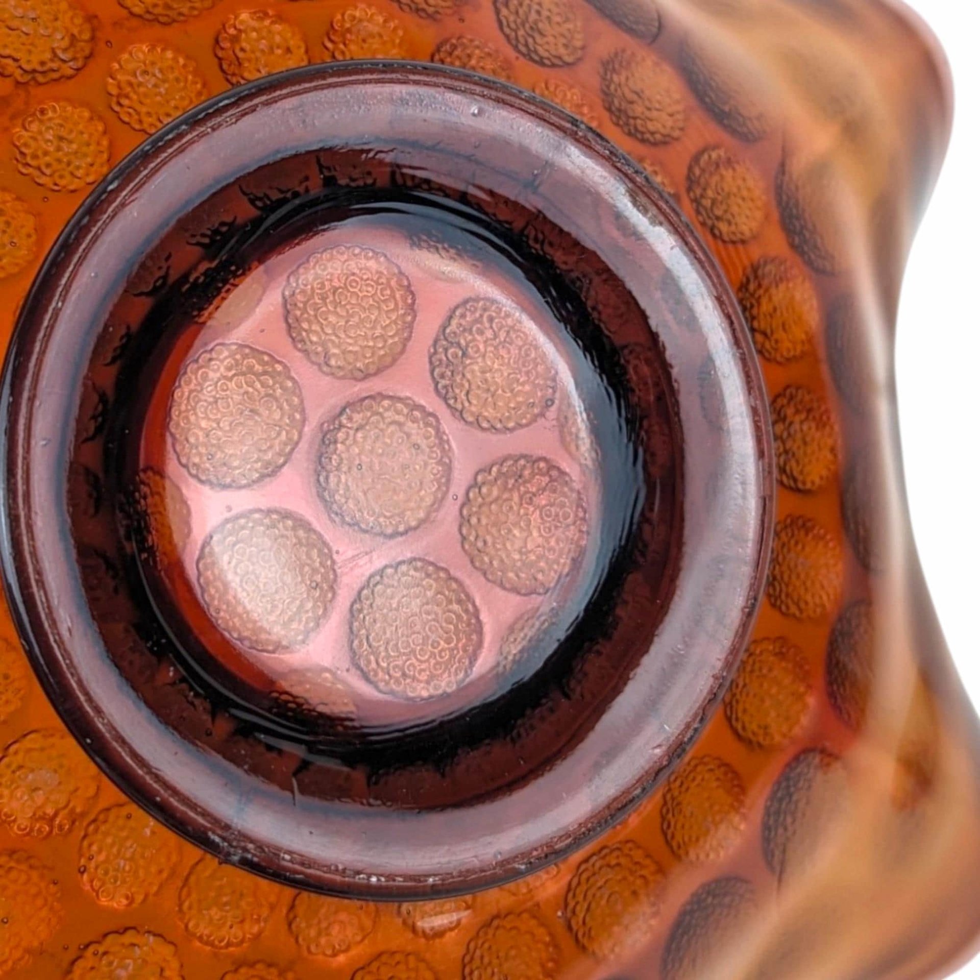 Vintage Fenton Coin Dot Bowl