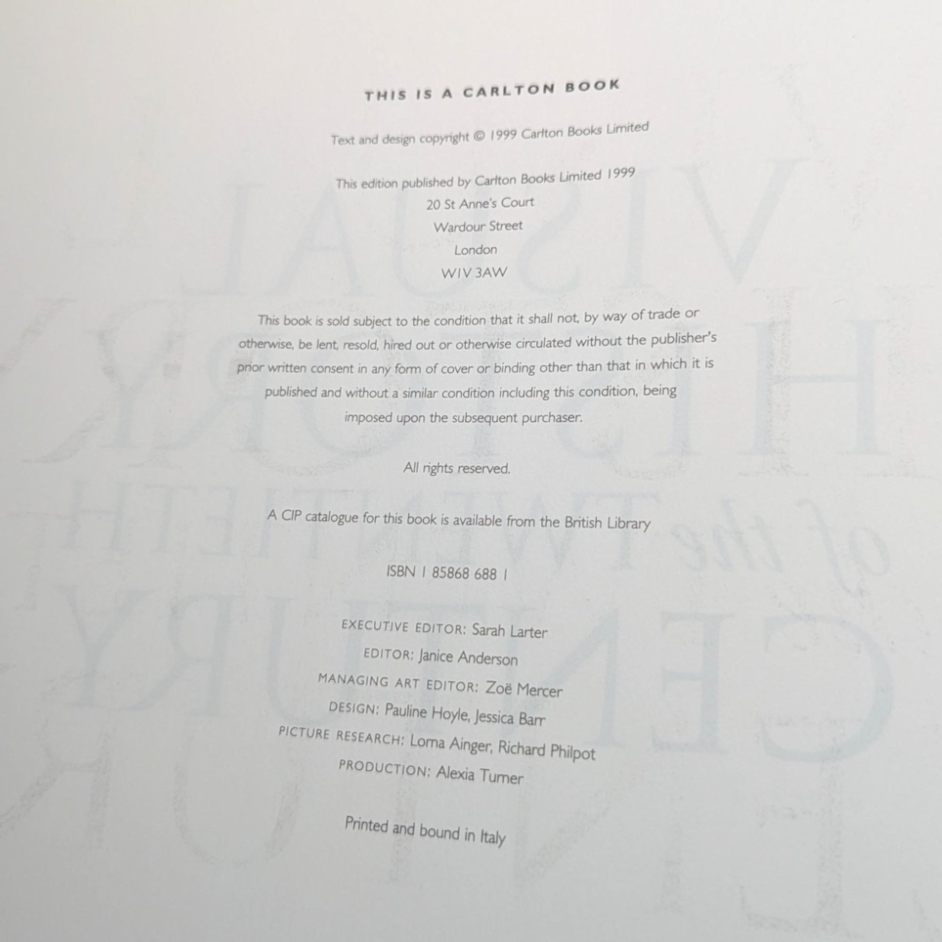 1999 Visual History of the Twentieth Century