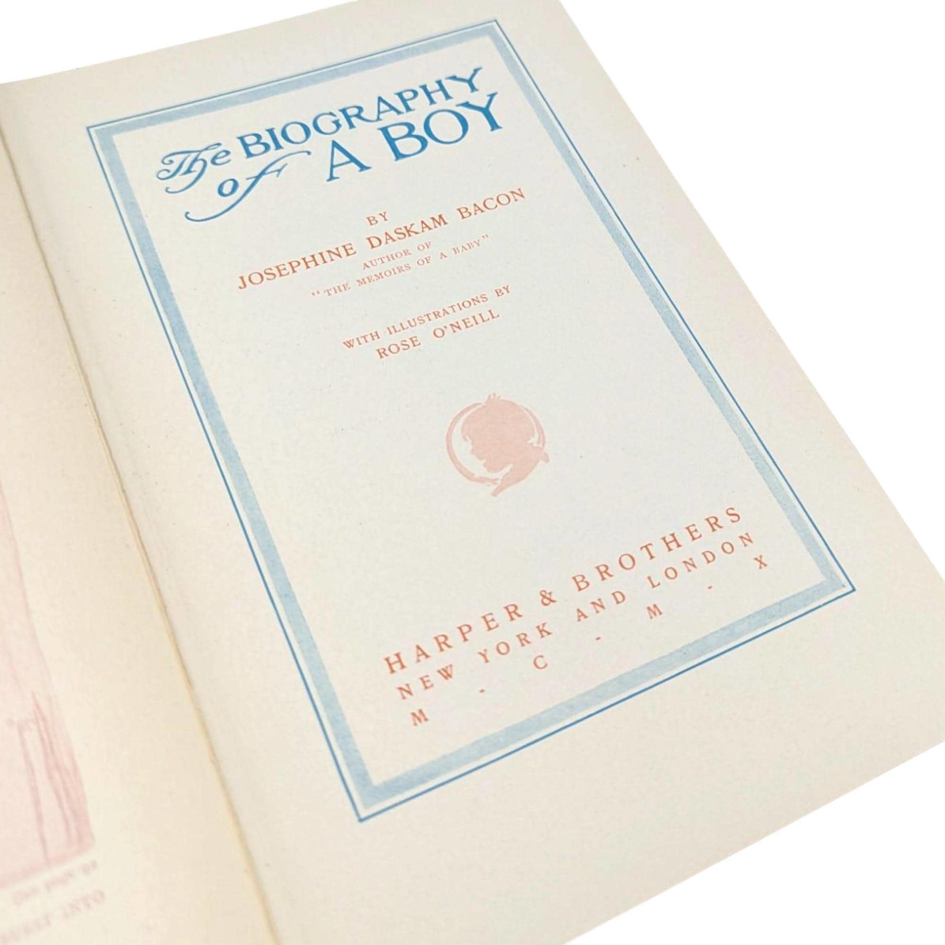 1910 The Biography of a Boy Hardcover, Josephine Daskam Bacon