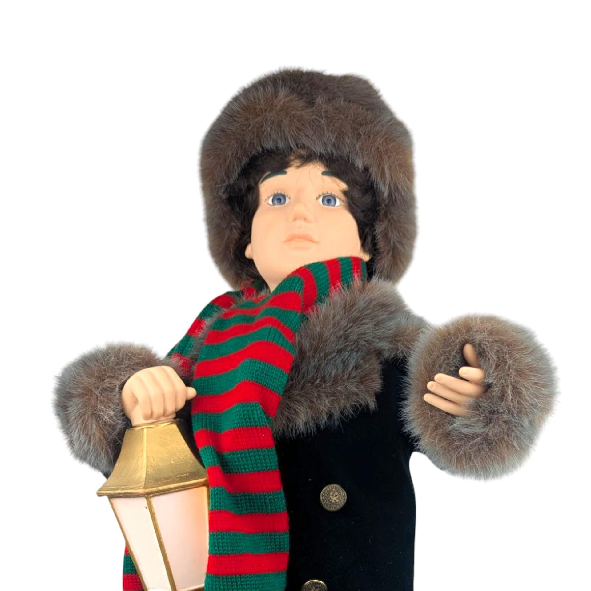 Vintage 1987 Telco Animated Motion-ette Caroler Boy