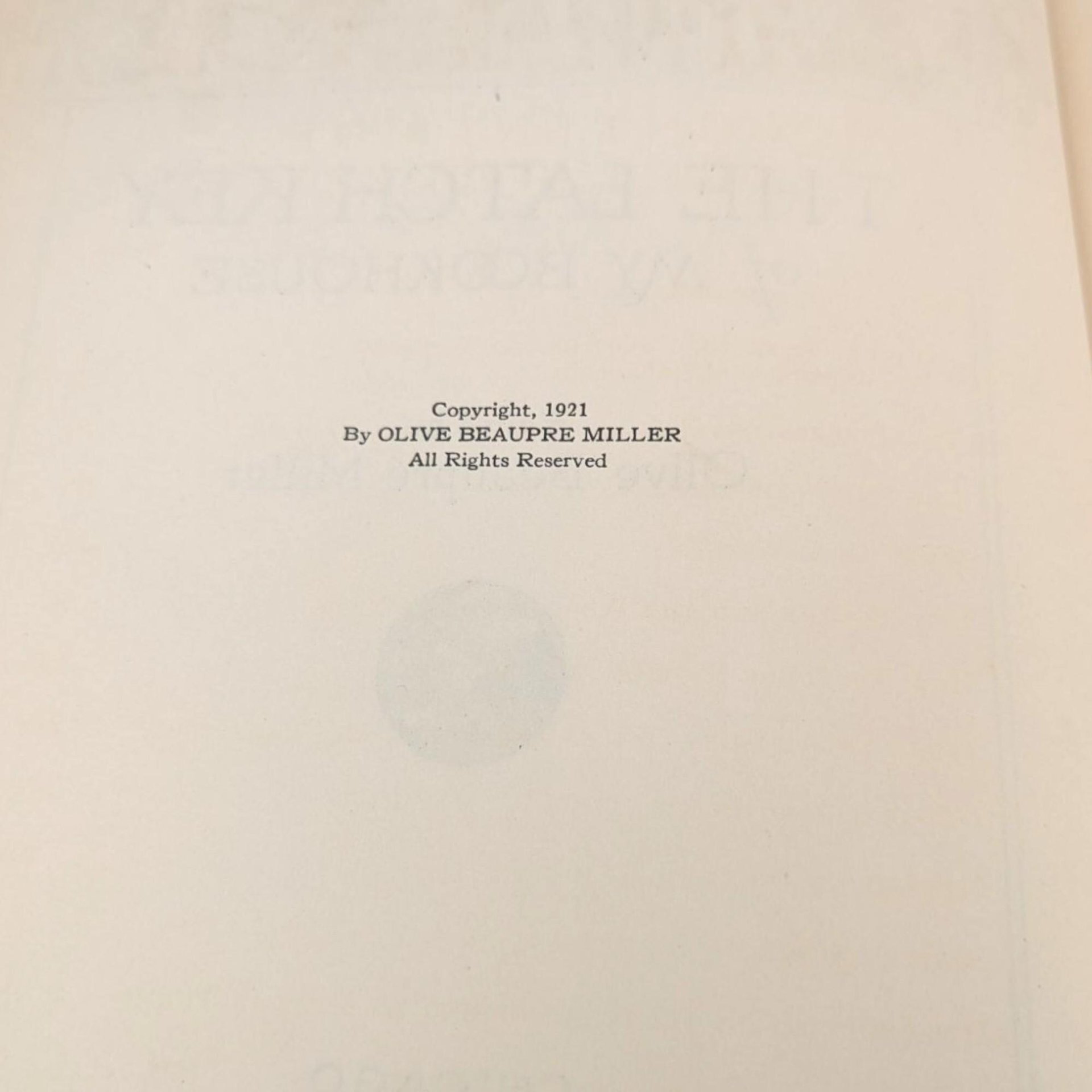 1921 The Latch Key of My Bookhouse: Olive Beaupre Miller Hardcover