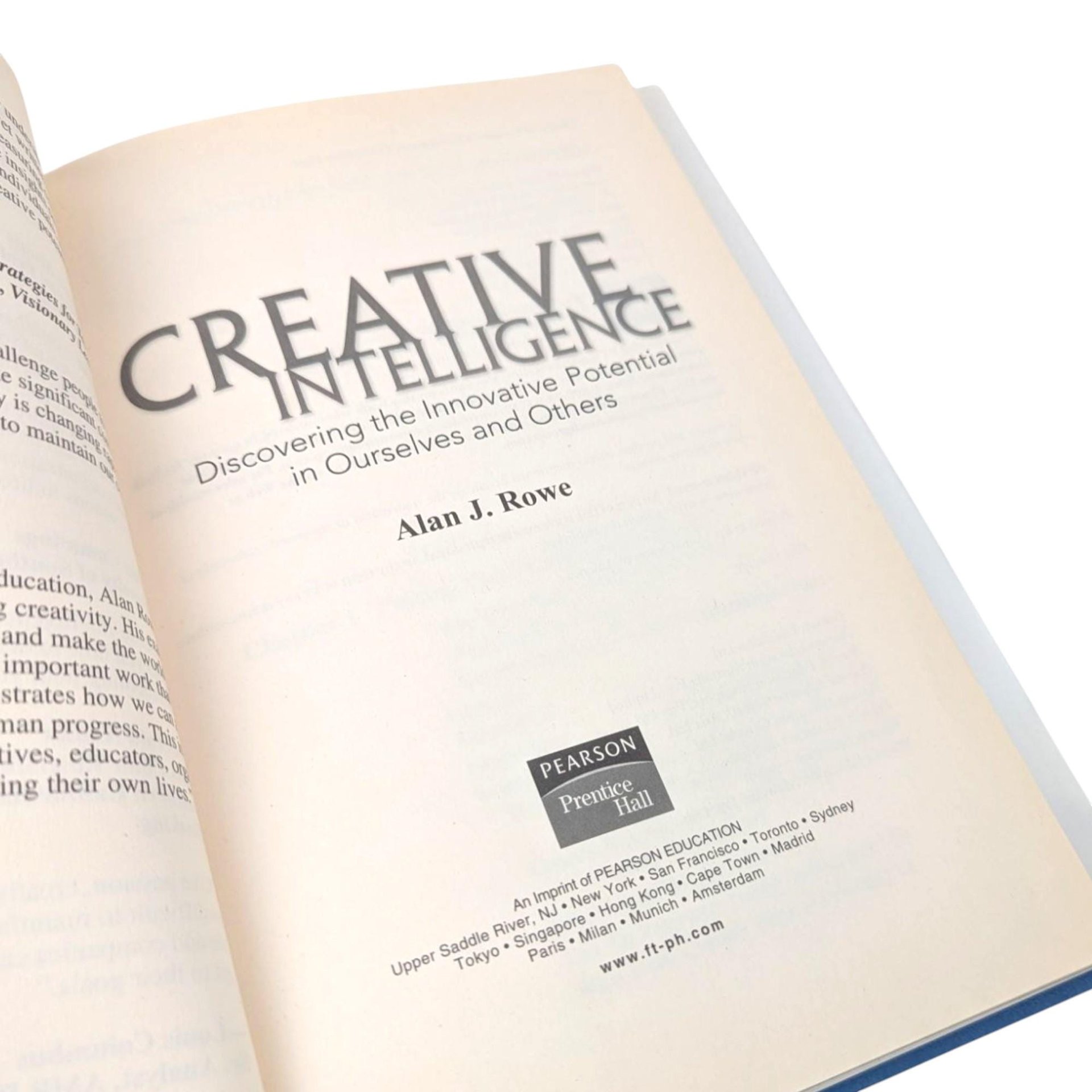 2004 Creative Intelligence Hardcover: Alan J. Rowe Business Leadership