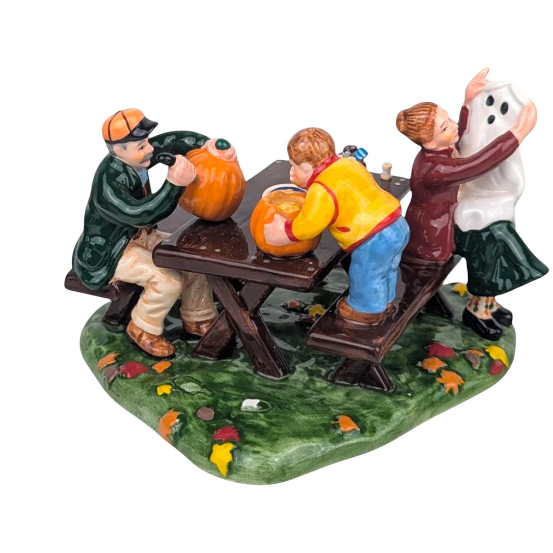 1998 Dept. 56 Preparing for Halloween 2 Piece Figurine Set