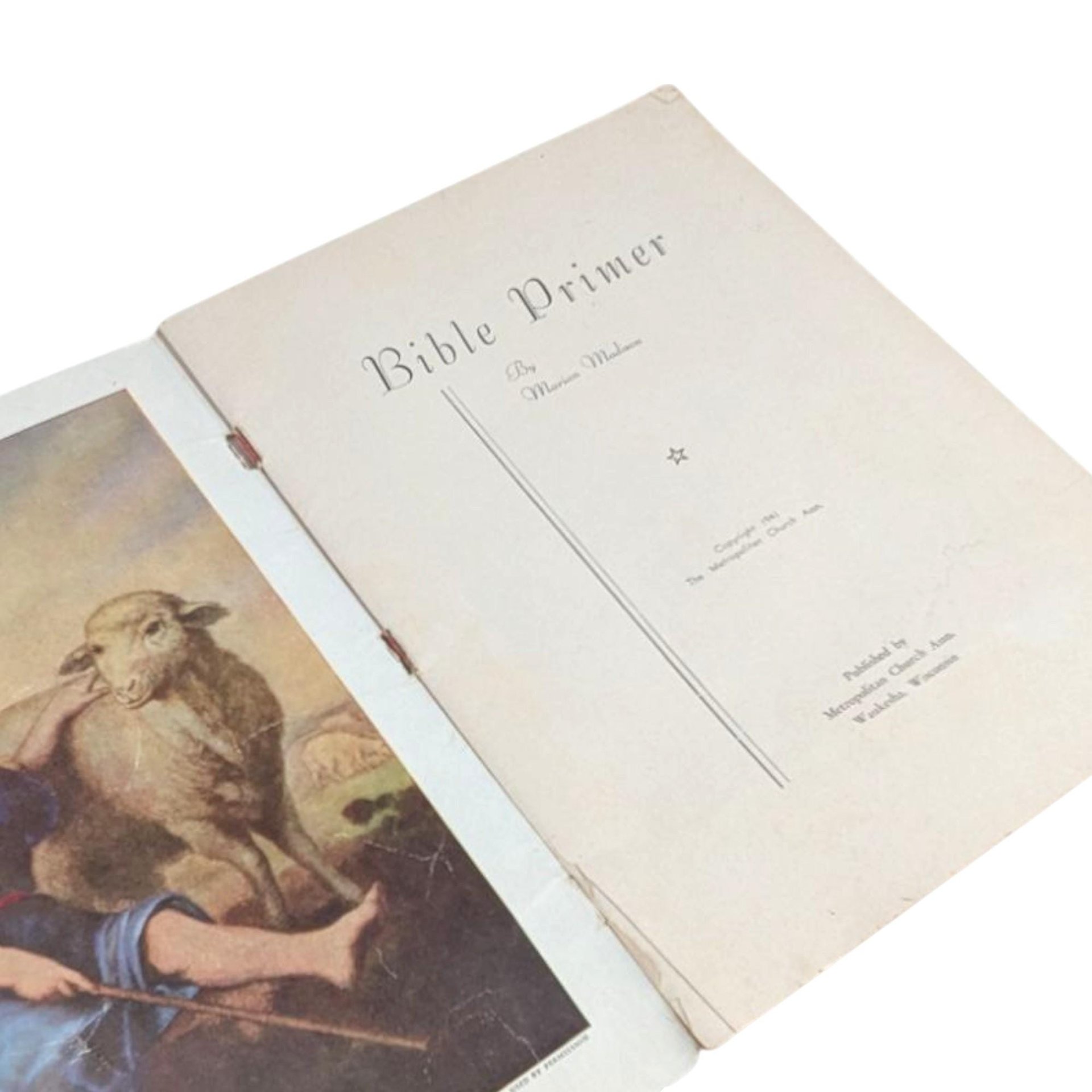 1940s Bible Primer Children's Softcover Book