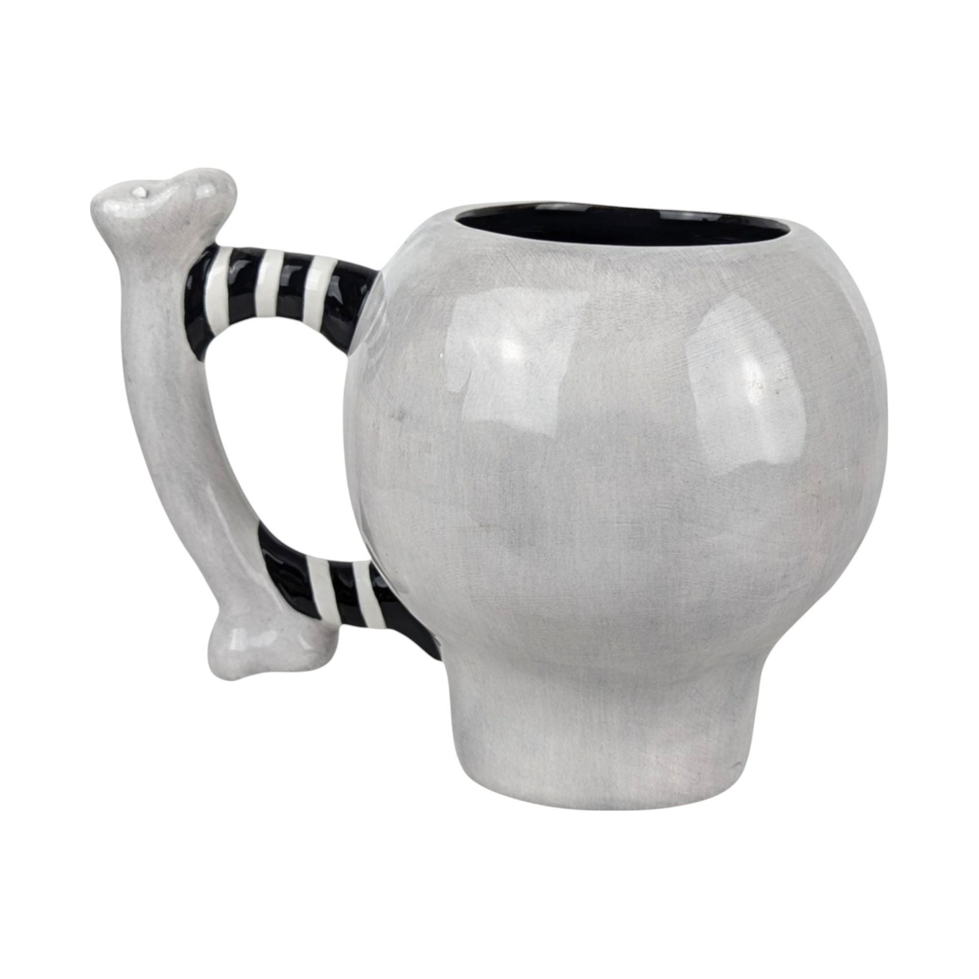 2002 Dept 56 Googly Eye Skull Mug