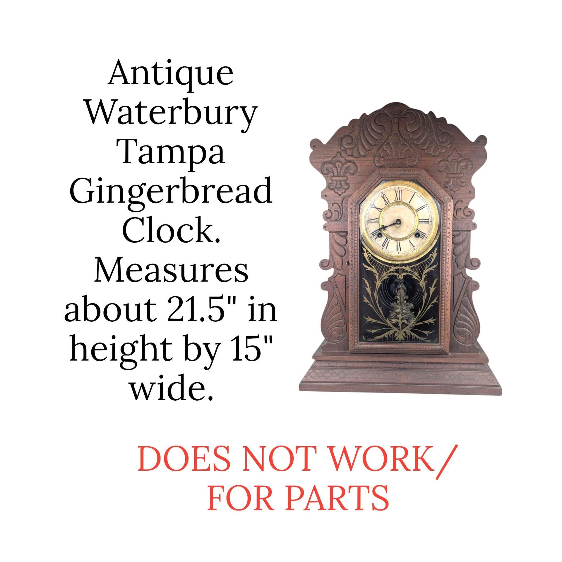 Antique Waterbury Tampa Gingerbread Clock: For Parts/Repair