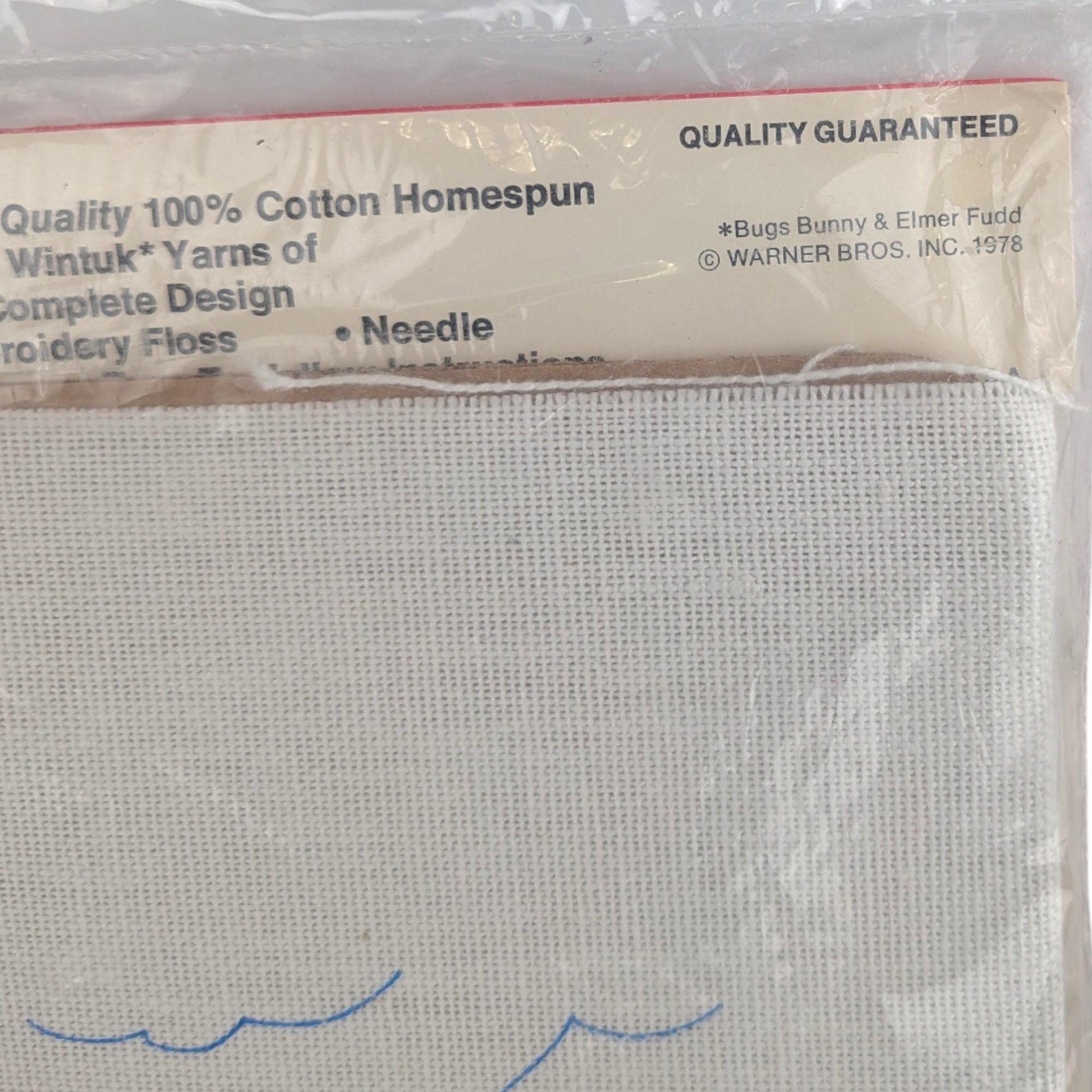 1978 Bugs Bunny Elmer Fudd Embroidery Kit