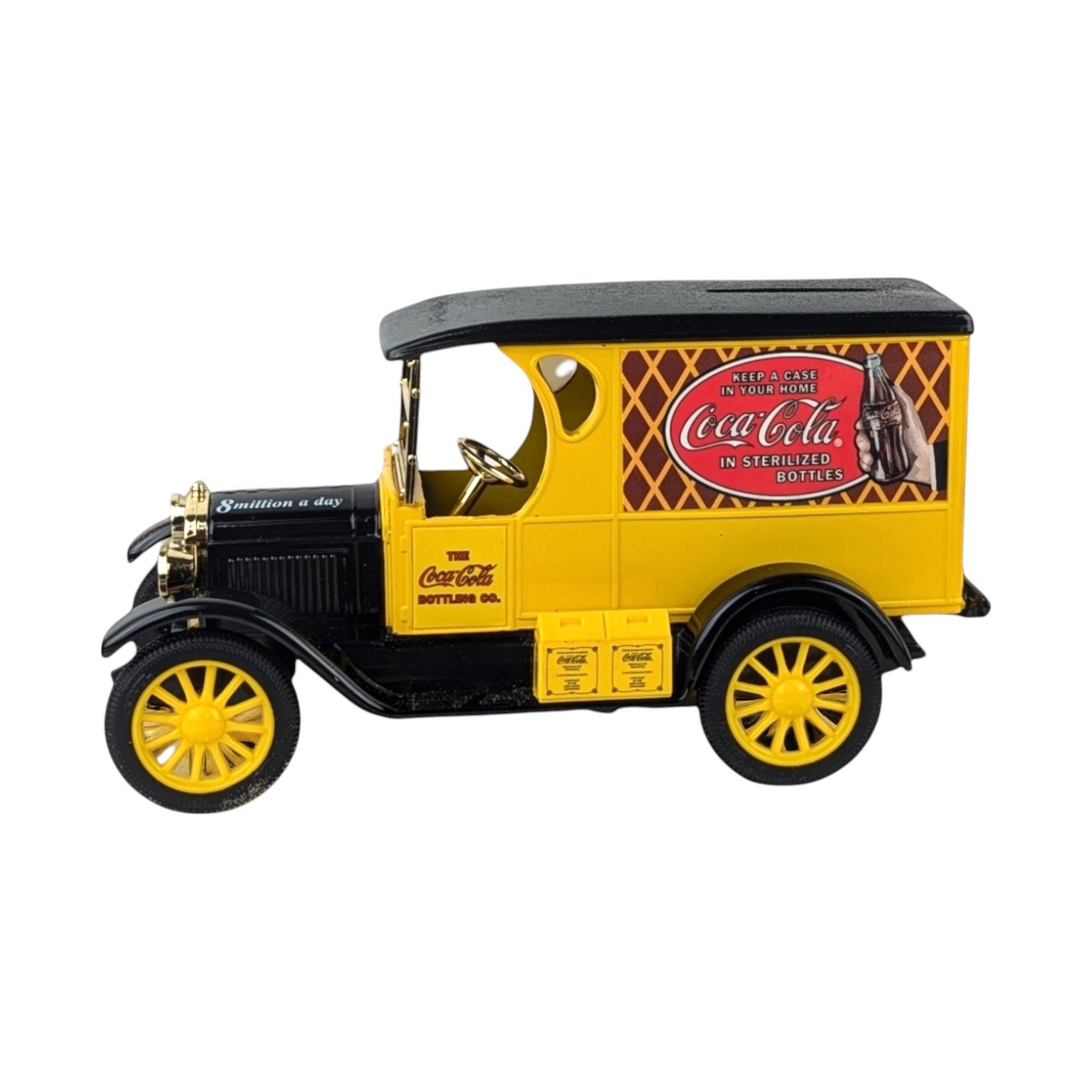 1993 Coca Cola Die Cast Metal Truck Bank