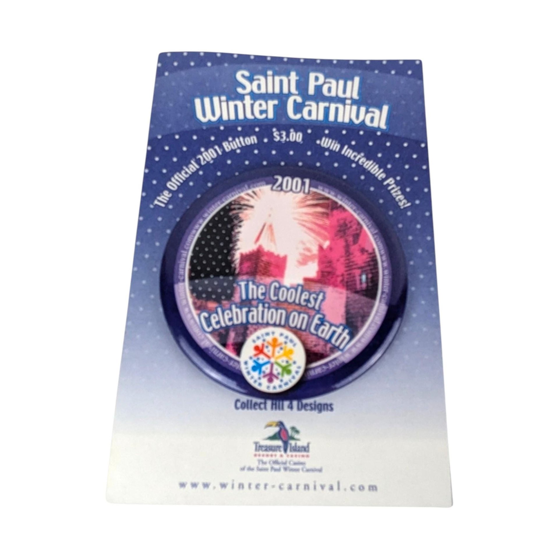 Vintage St. Paul Winter Carnival Button Lot