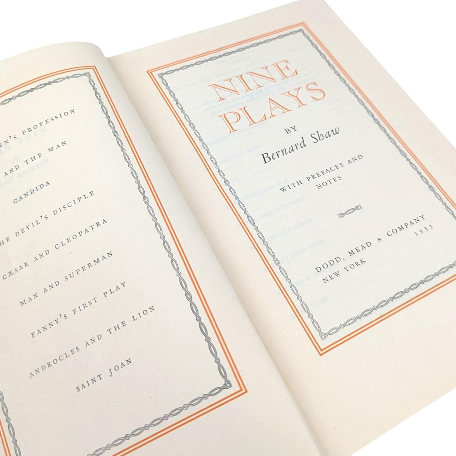 1931 Nine Plays Hardcover: Bernard Shaw