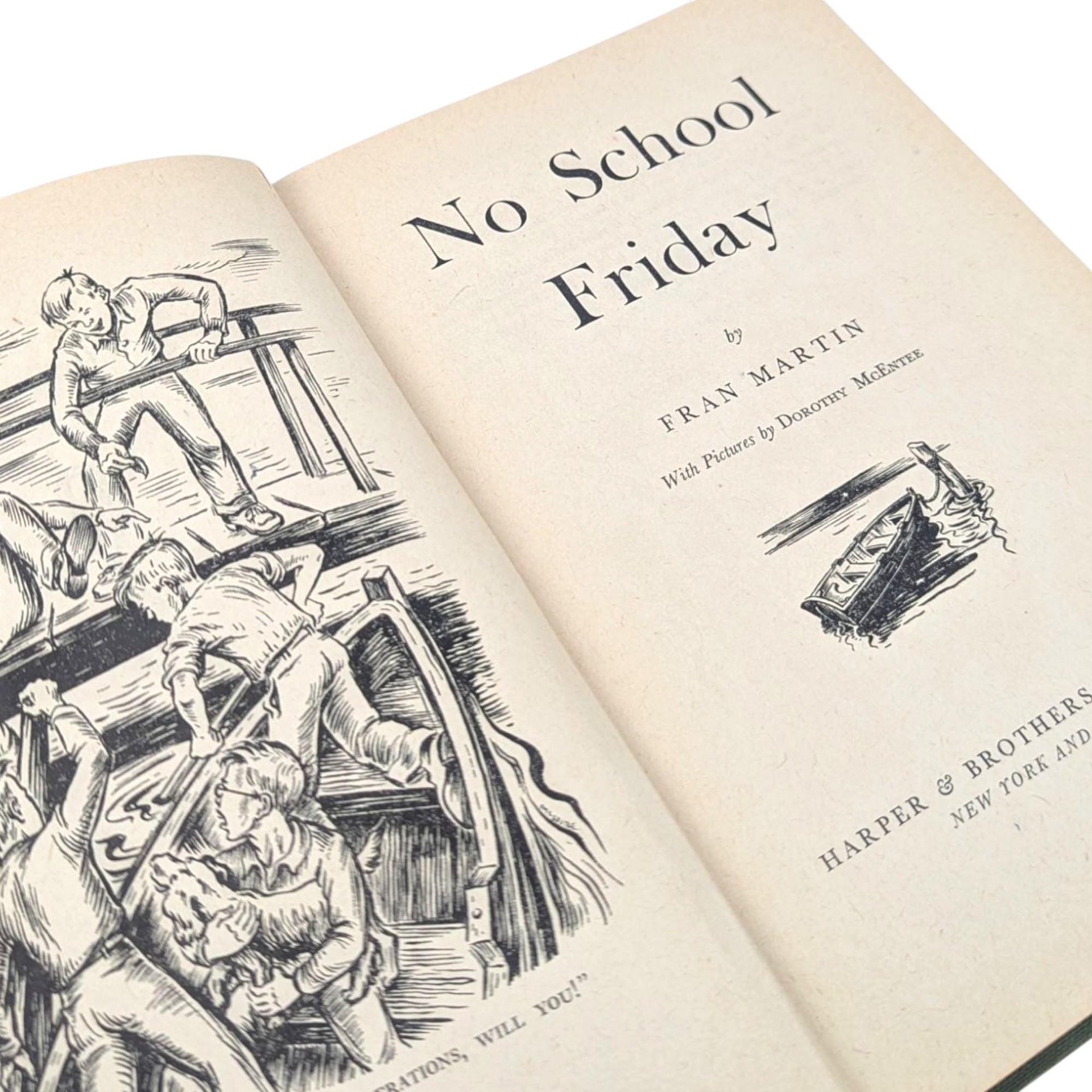 1945 No School Friday Fran Martin Hardcover Book