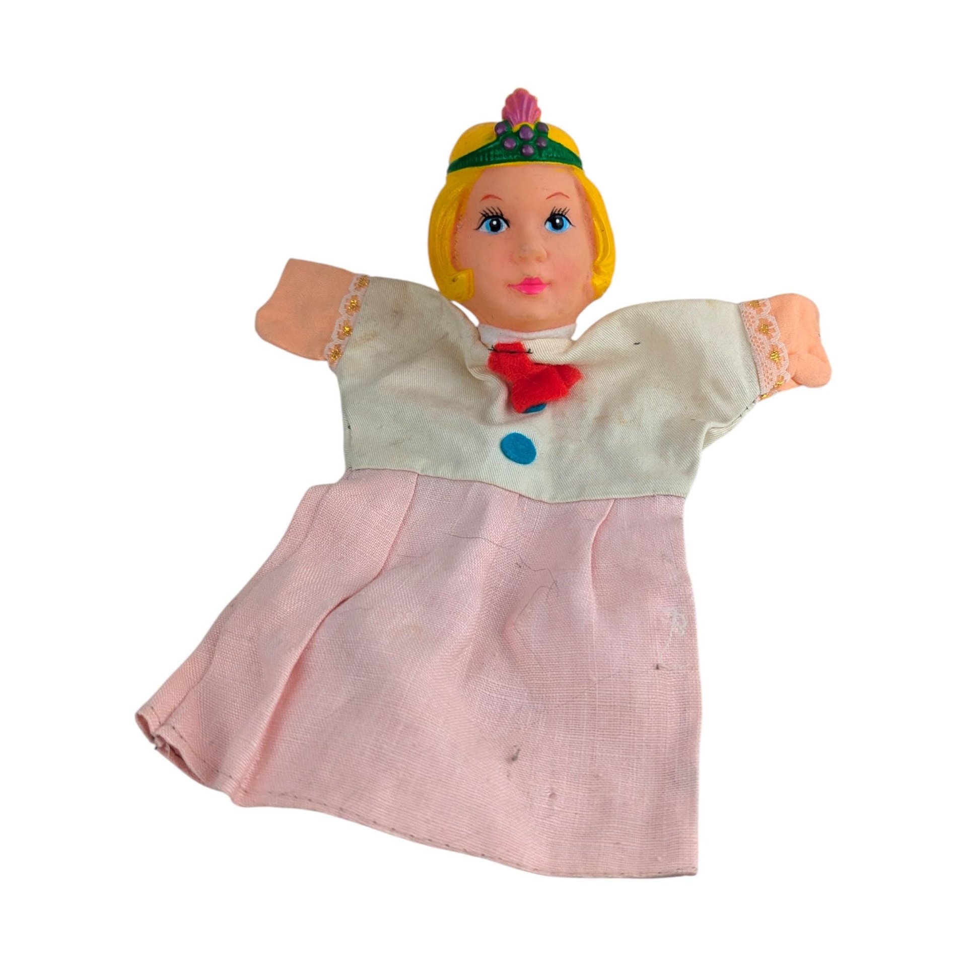 Vintage 12" Female Character Rubber Head Hand Puppet
