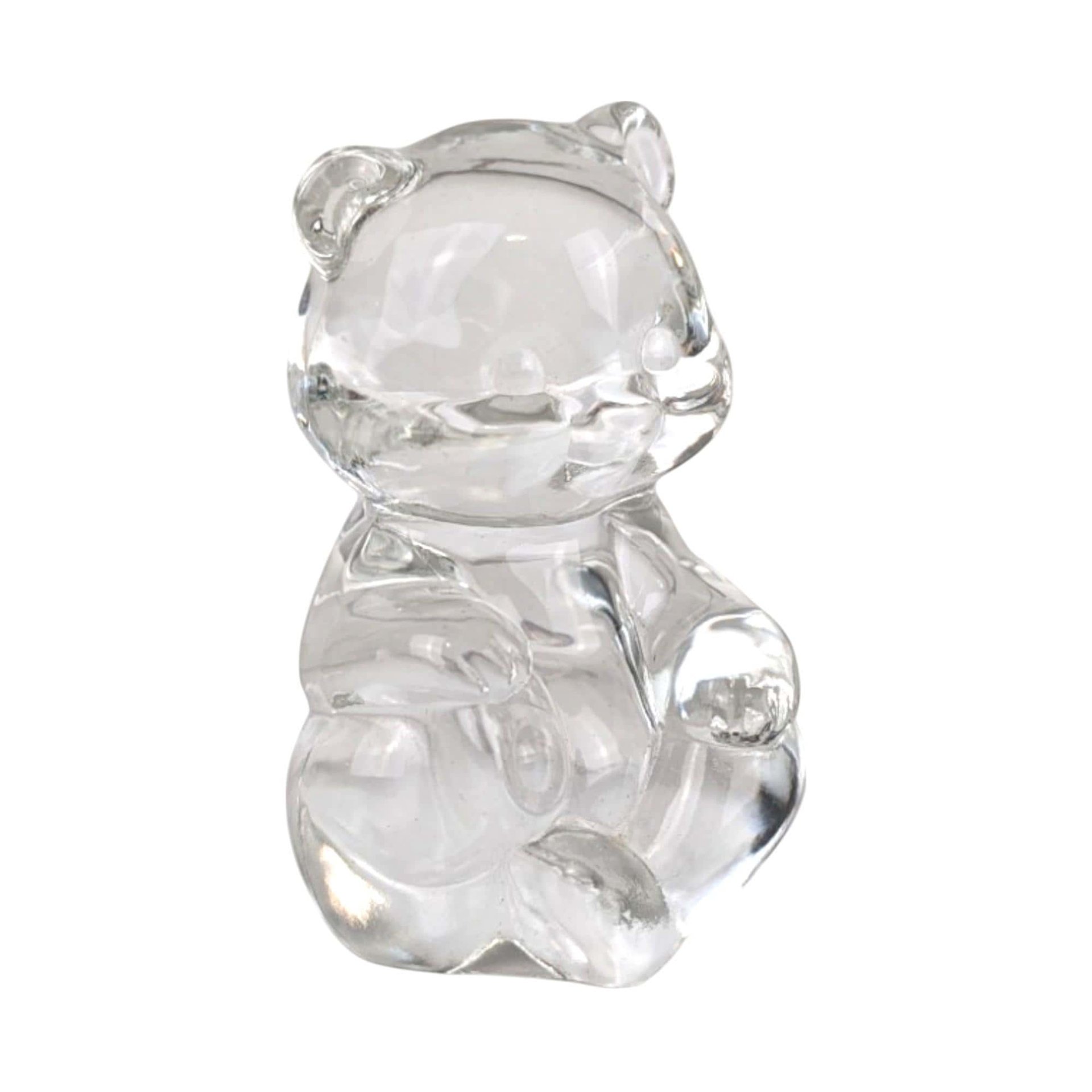 Vintage Fenton Clear Glass Bear Figurine