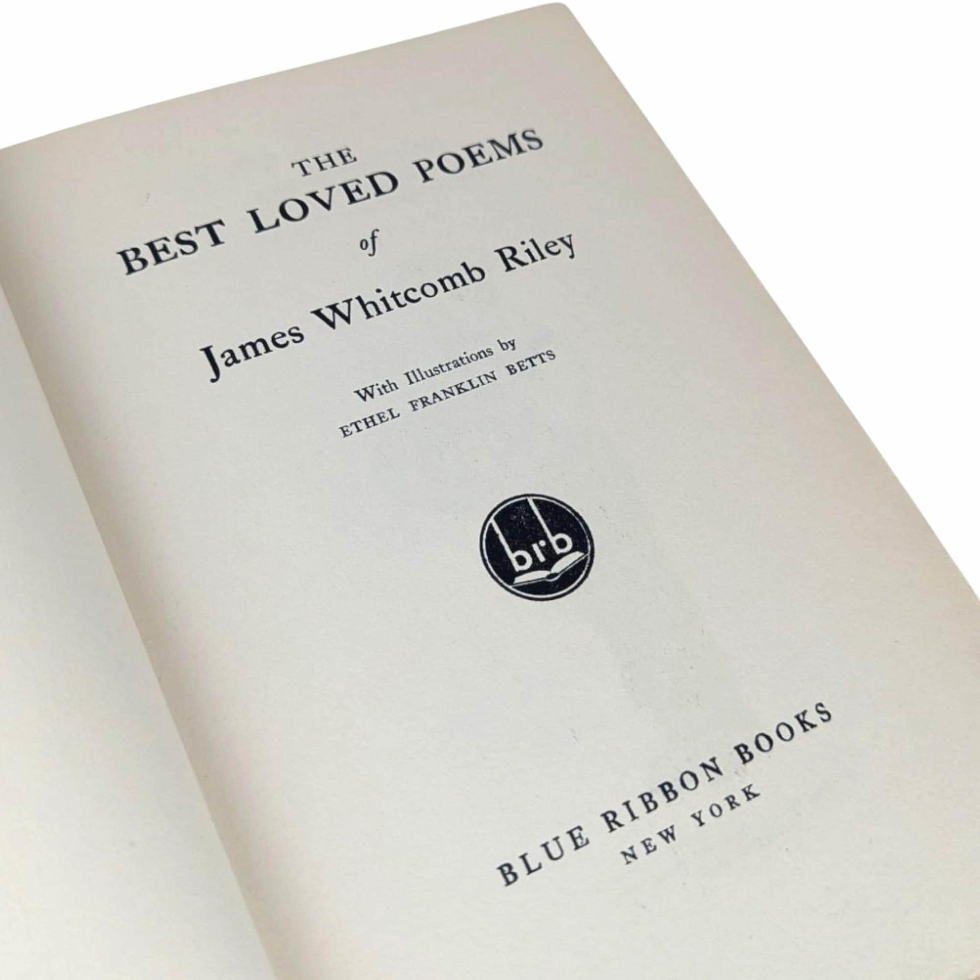 1920 The Best Loved Poems James Whitcomb Riley