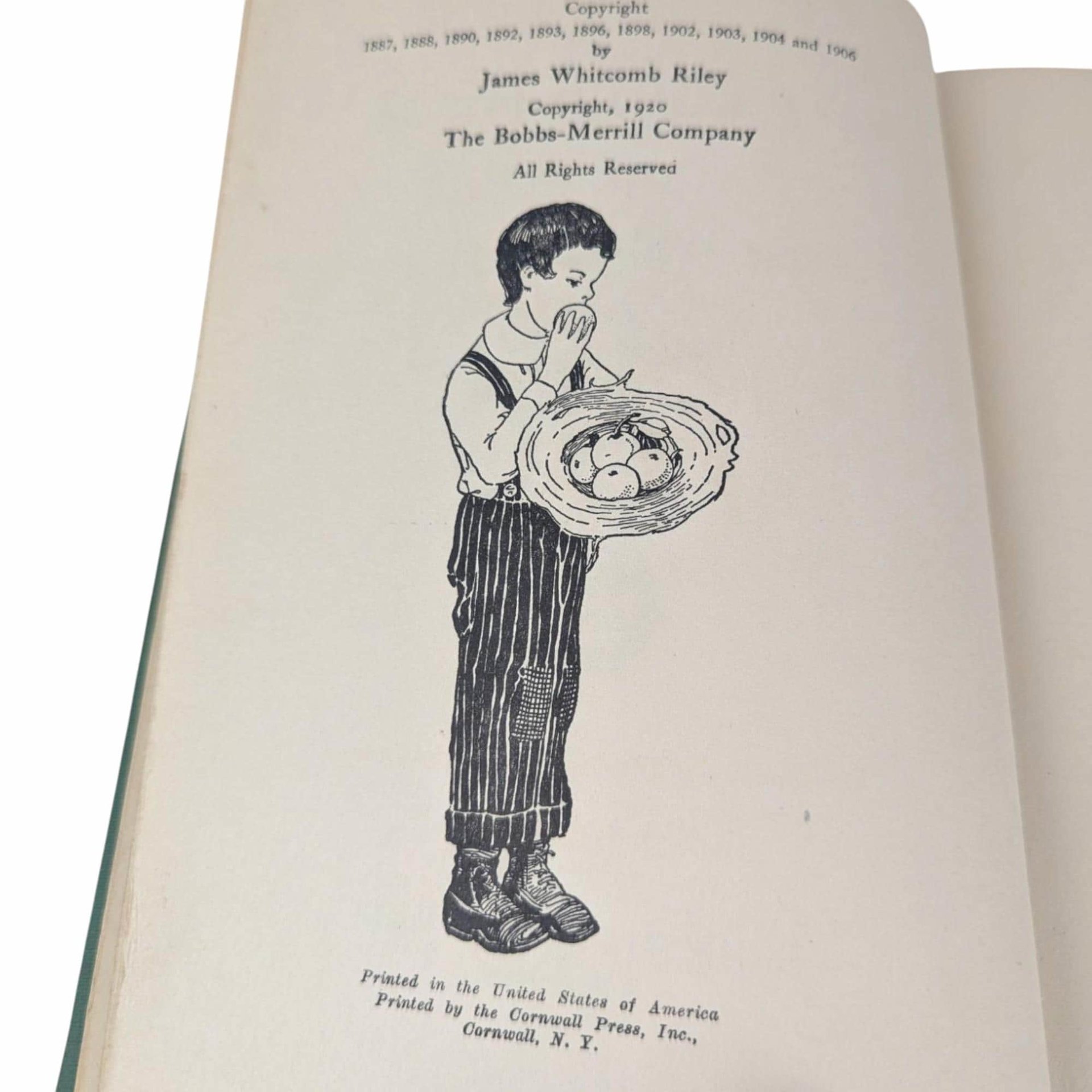 1920 The Best Loved Poems James Whitcomb Riley