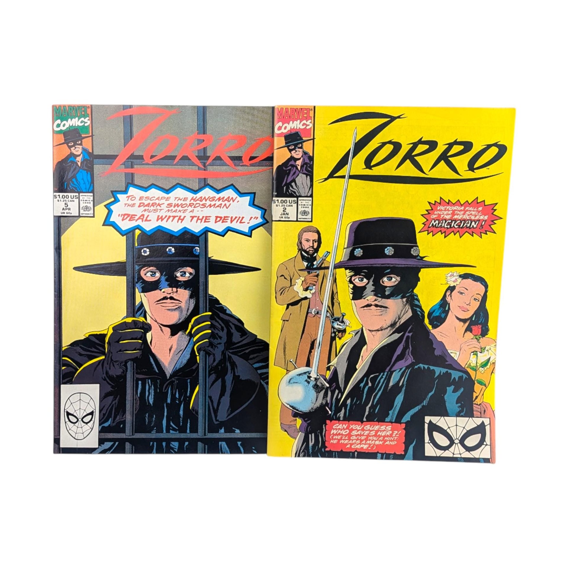 Vintage Zorro Magazine Pair (1991)