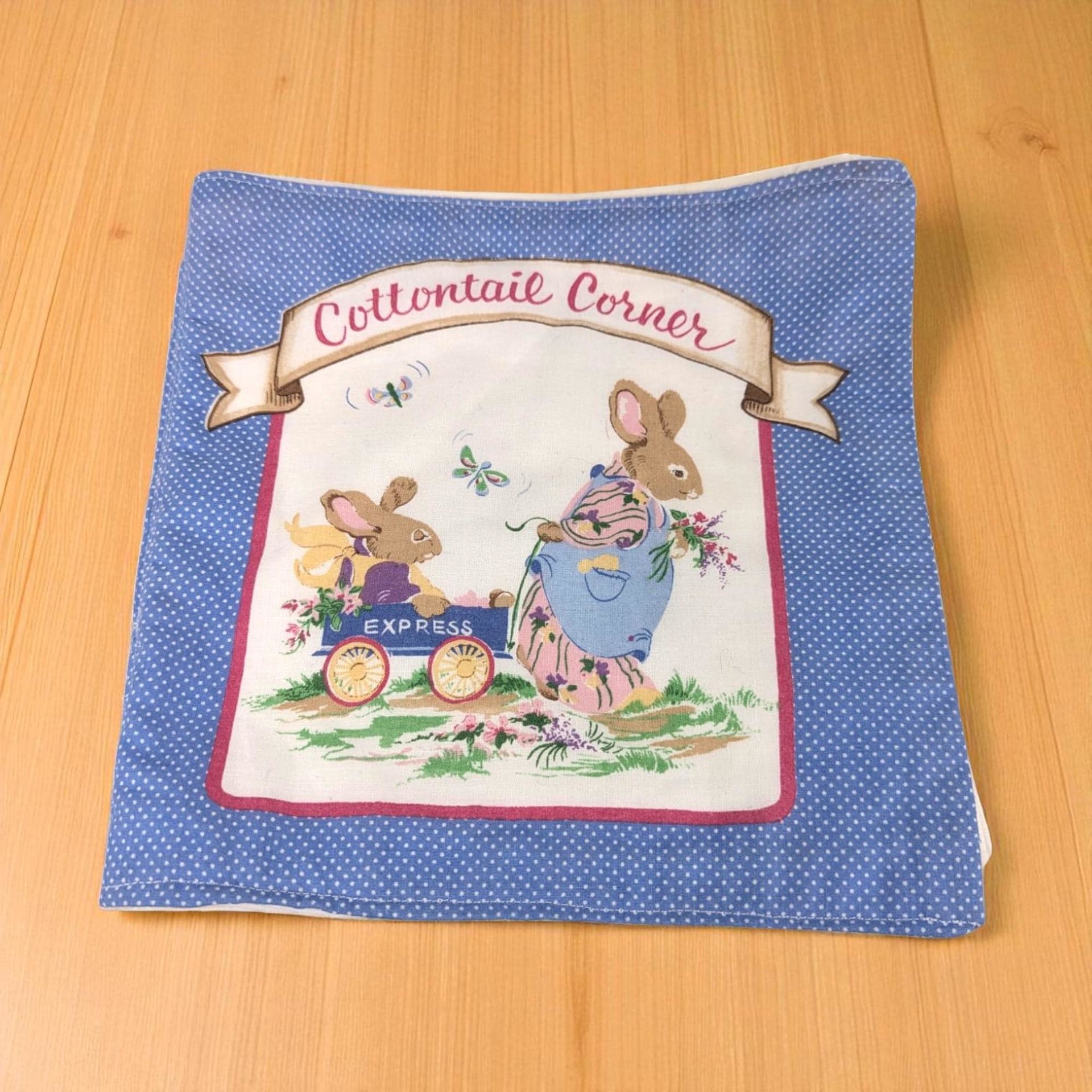 Vintage Cottontail Corner Handmade Soft Cloth Book