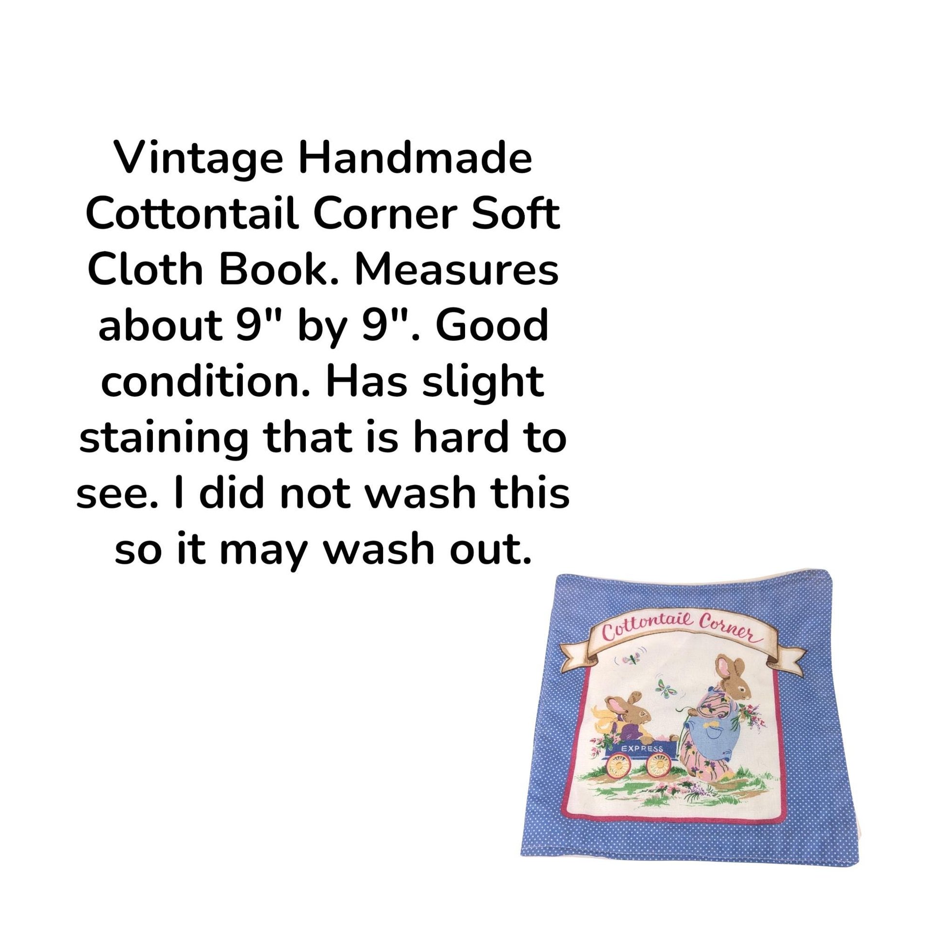 Vintage Cottontail Corner Handmade Soft Cloth Book