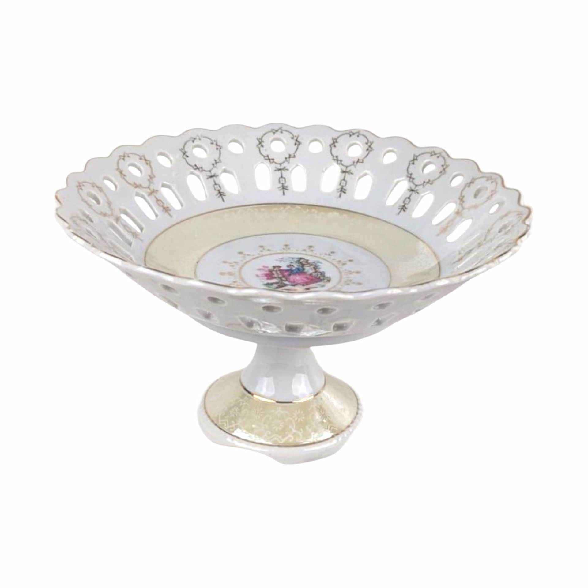 Vintage Arnart Porcelain Pedestal Bowl (M4036)