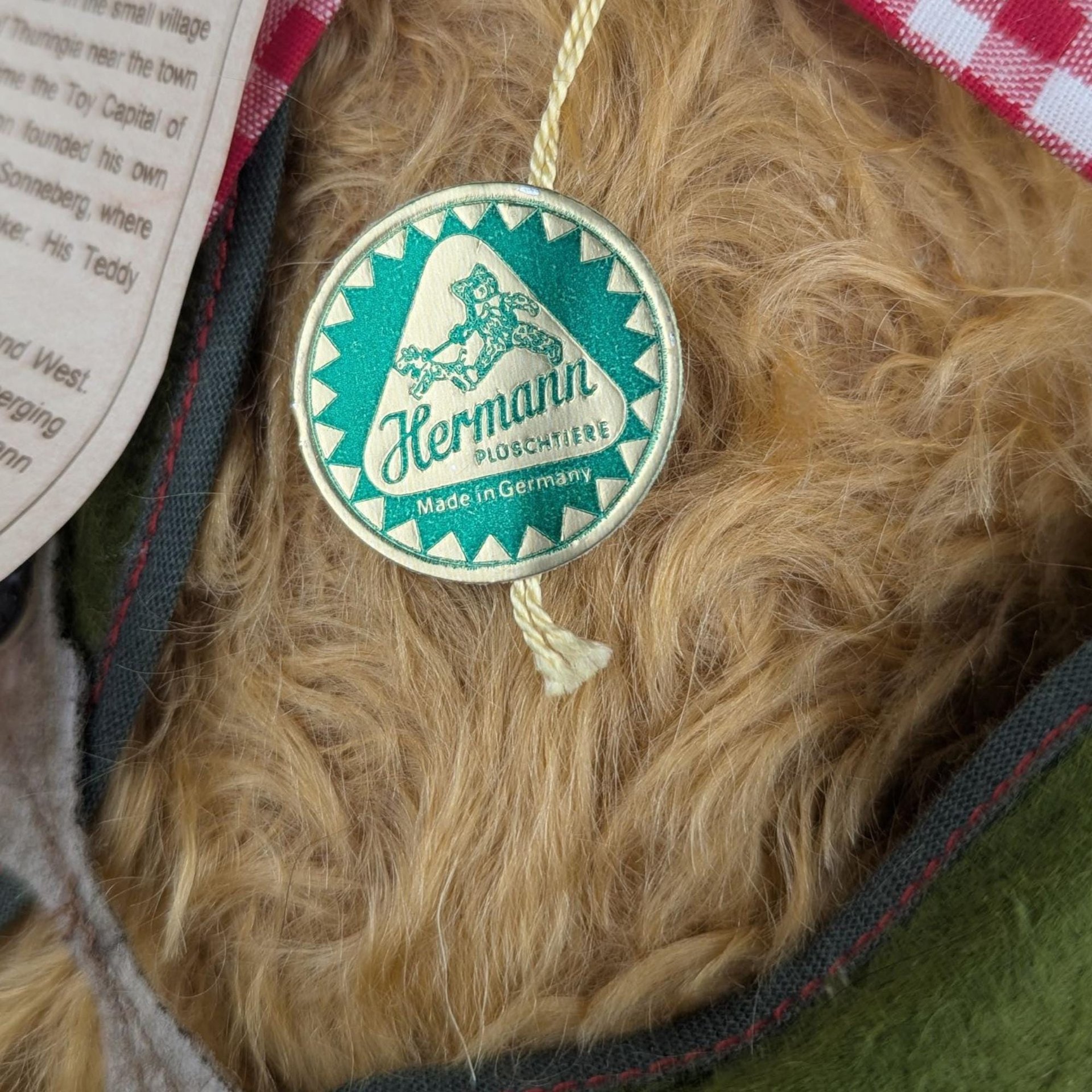 Vintage Hermann Limited Edition Traditional Bavarian Mohair Bear