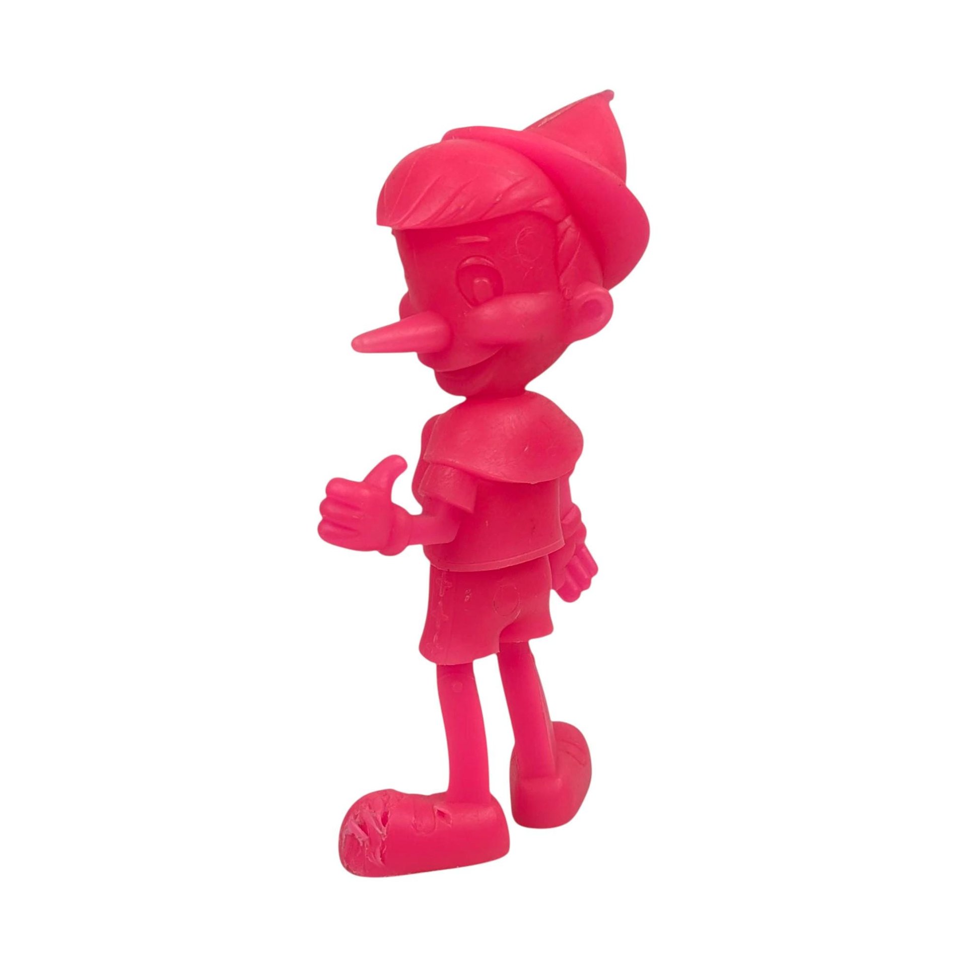 1972 Pink Pinocchio Plastic Figurine