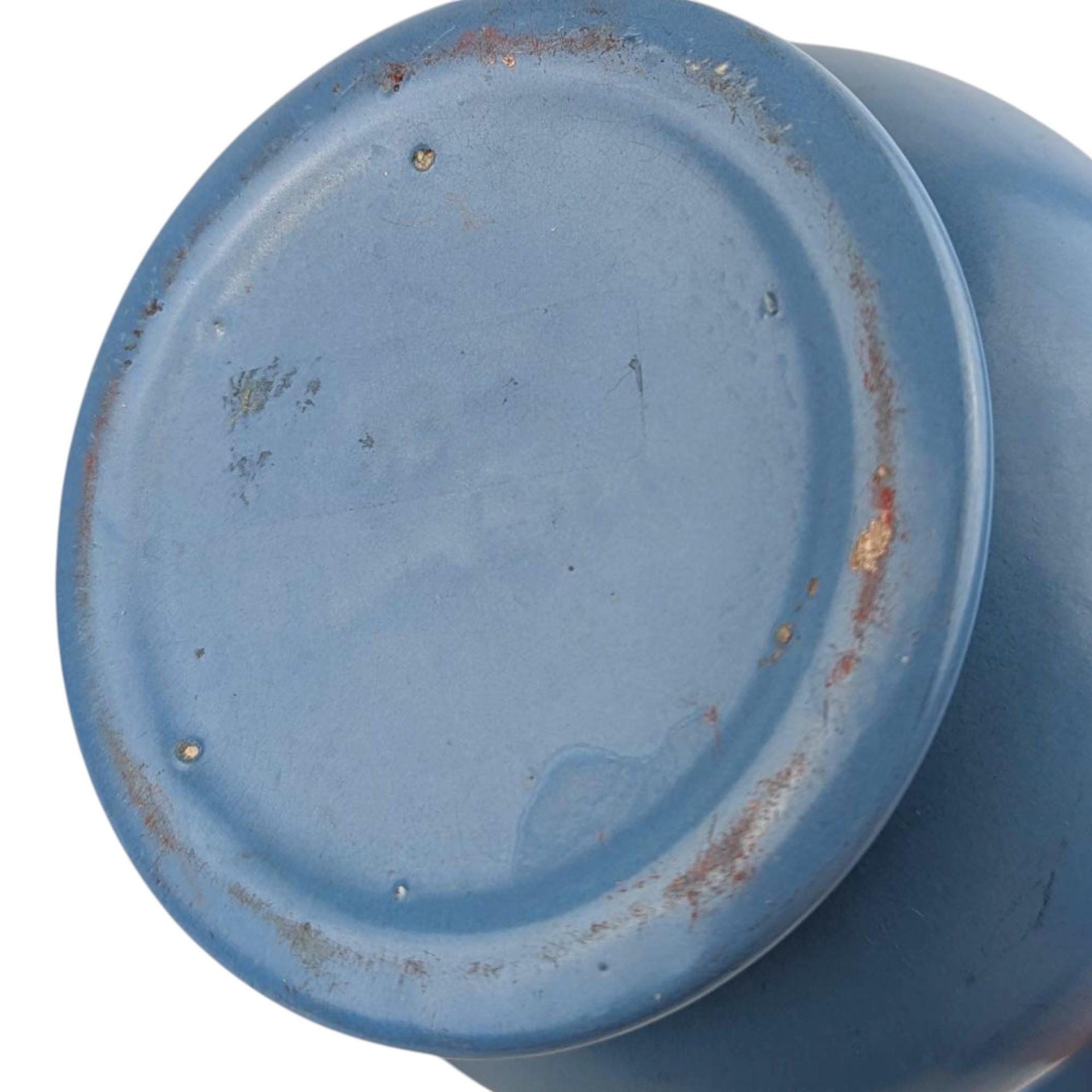 Vintage Blue Rumrill Ceramic Vase