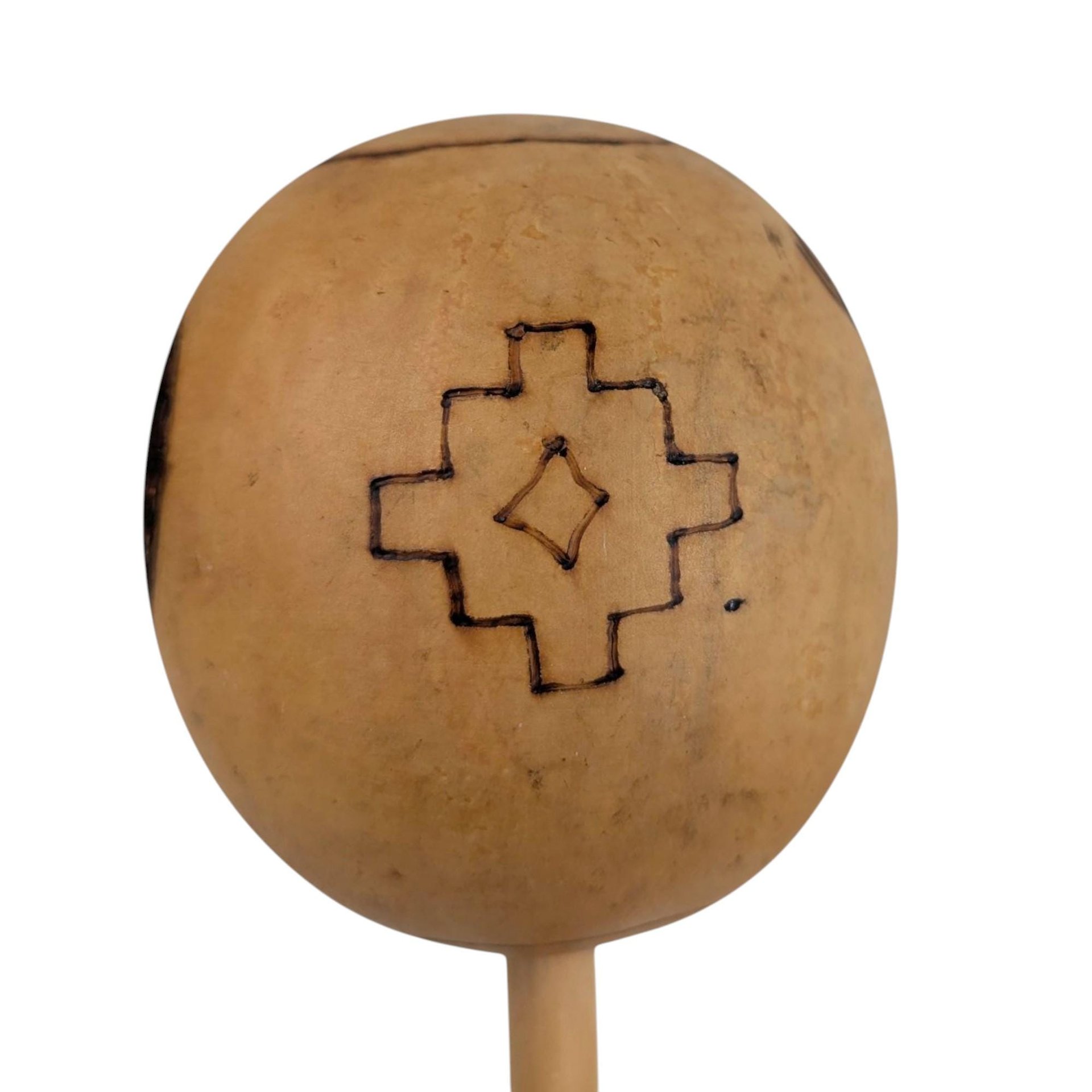 Vintage Trio of Wood-Burned Maracas