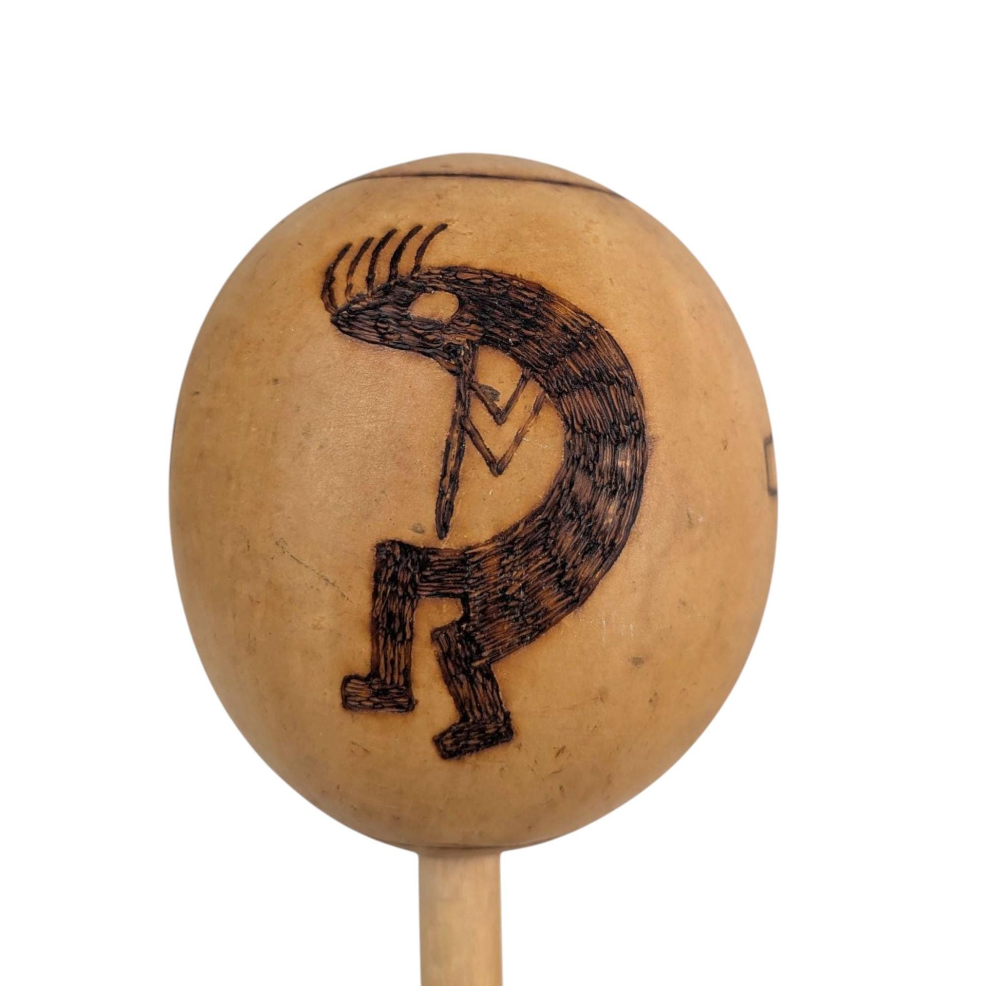 Vintage Trio of Wood-Burned Maracas