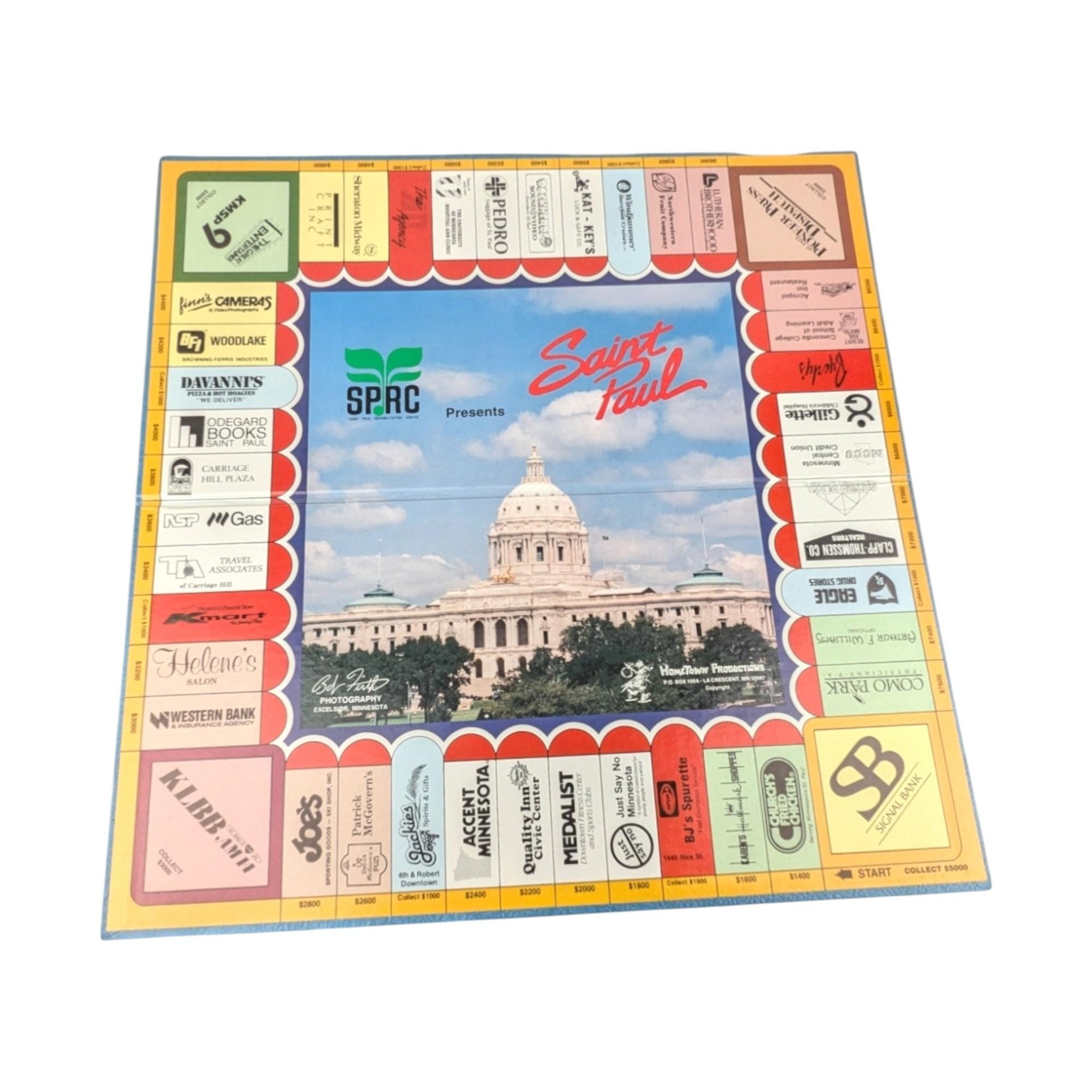 Vintage Hometown Monopoly Saint Paul MN Board Game