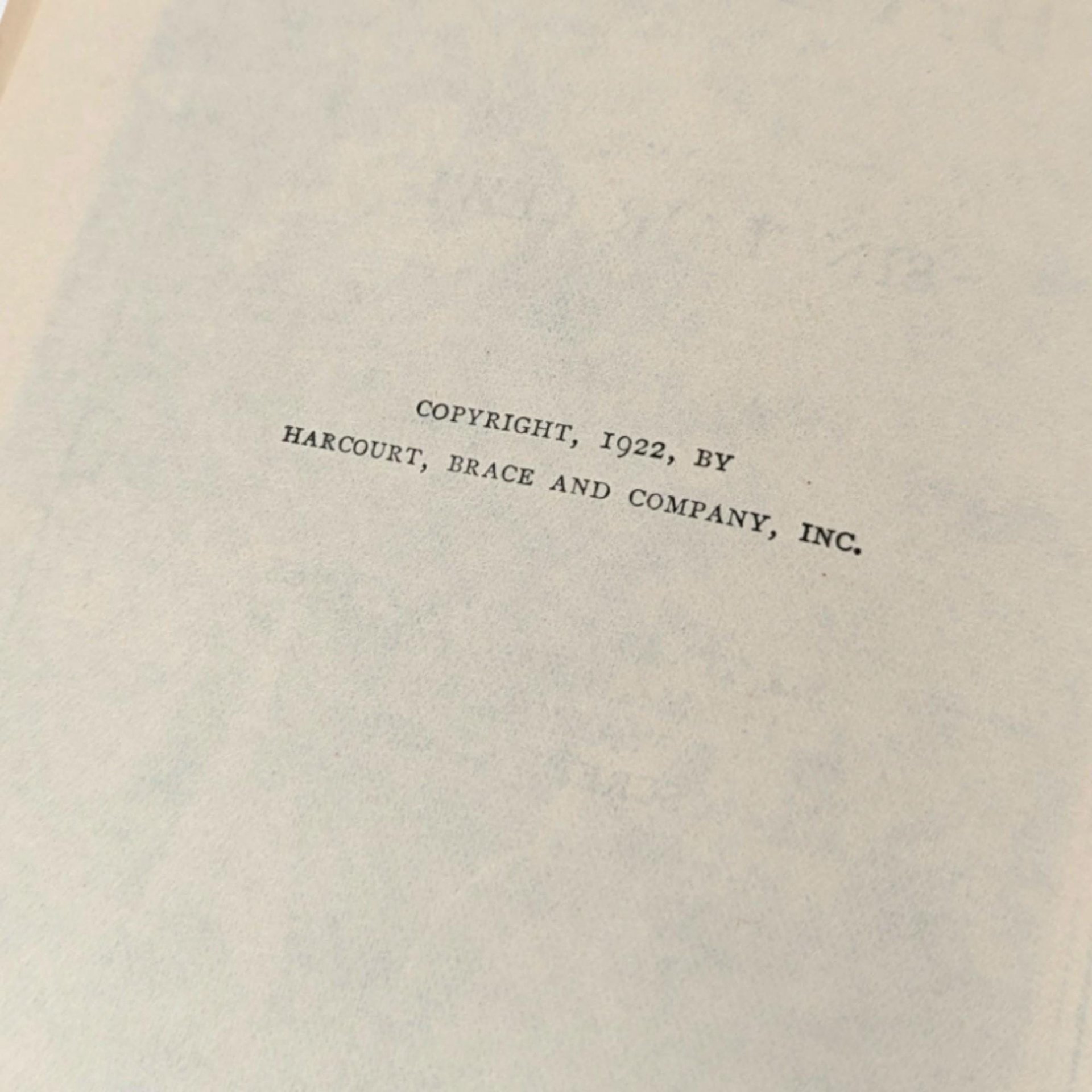 1922 Babbitt Hardcover: Sinclair Lewis