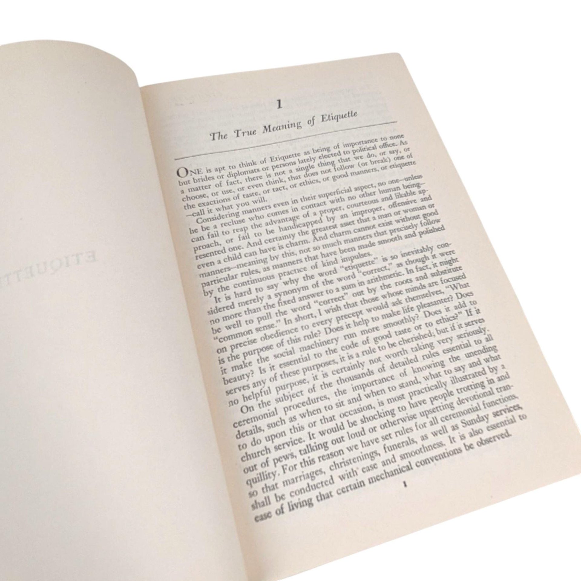 1945 Etiquette: Emily Post Hardcover The Blue Book of Social Usage