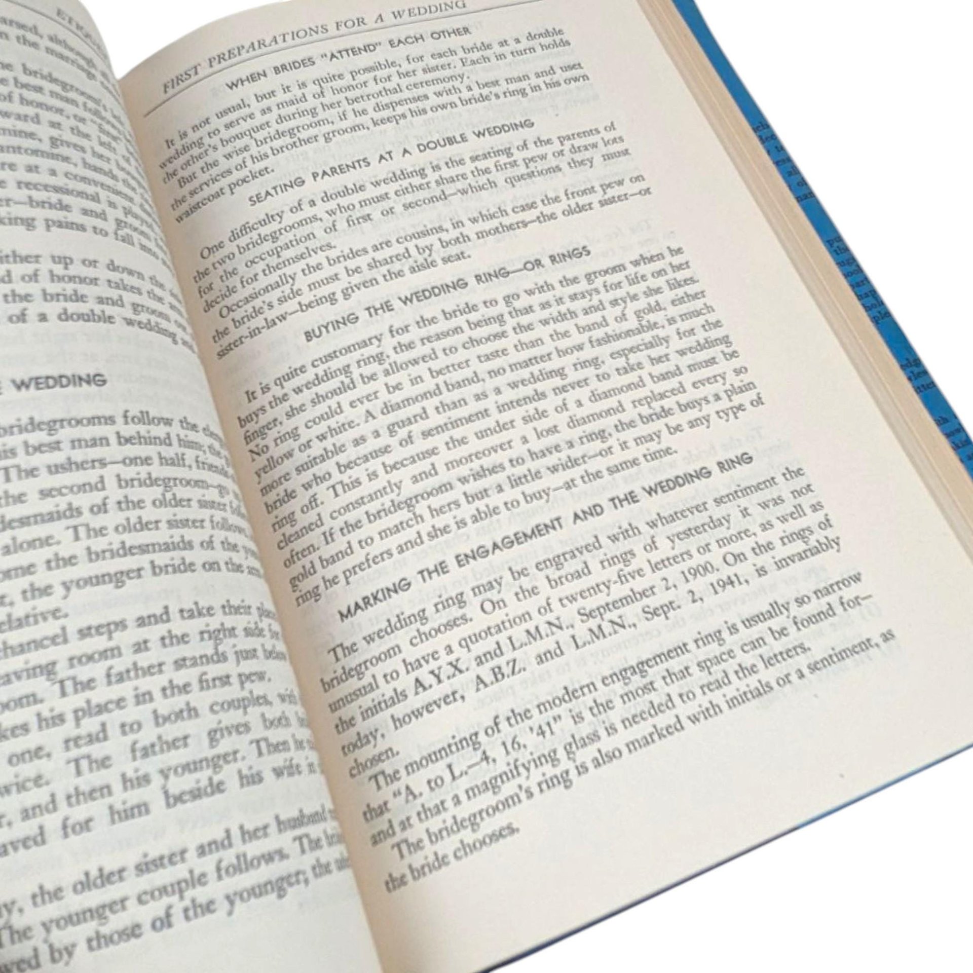 1945 Etiquette: Emily Post Hardcover The Blue Book of Social Usage