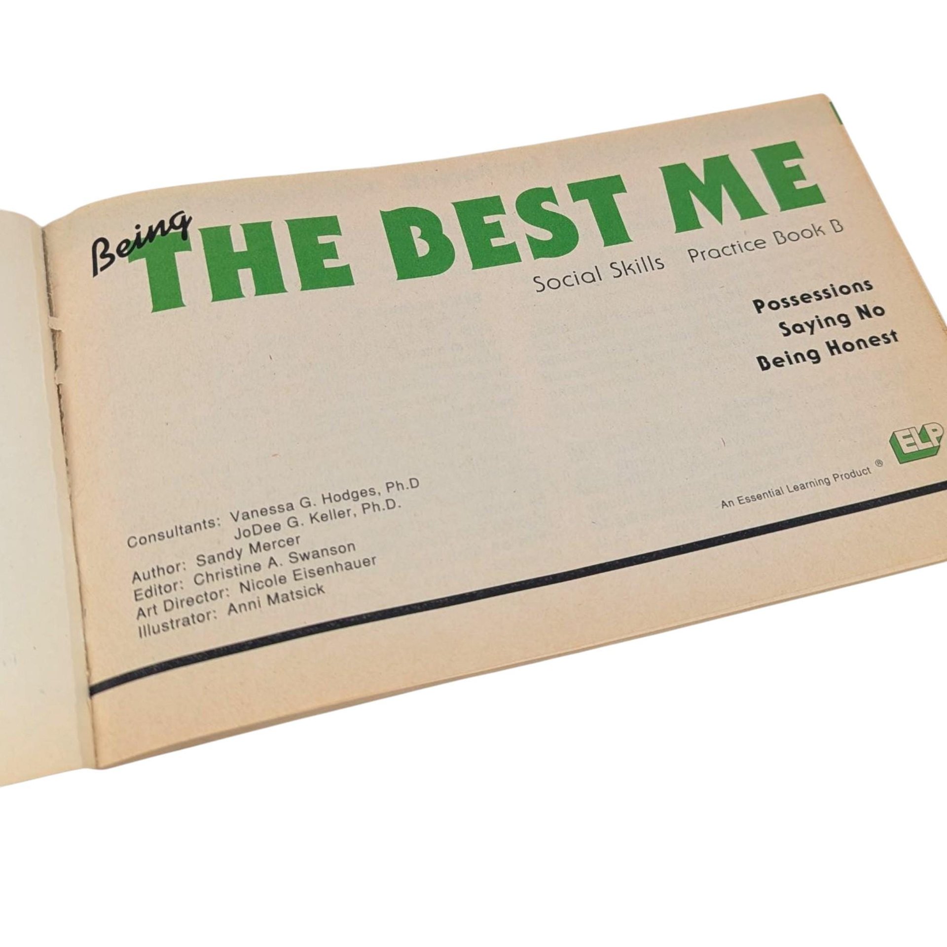 1990s, Essential Learning Products, Being The Best Me Social Skills Practice Book B, Softcover