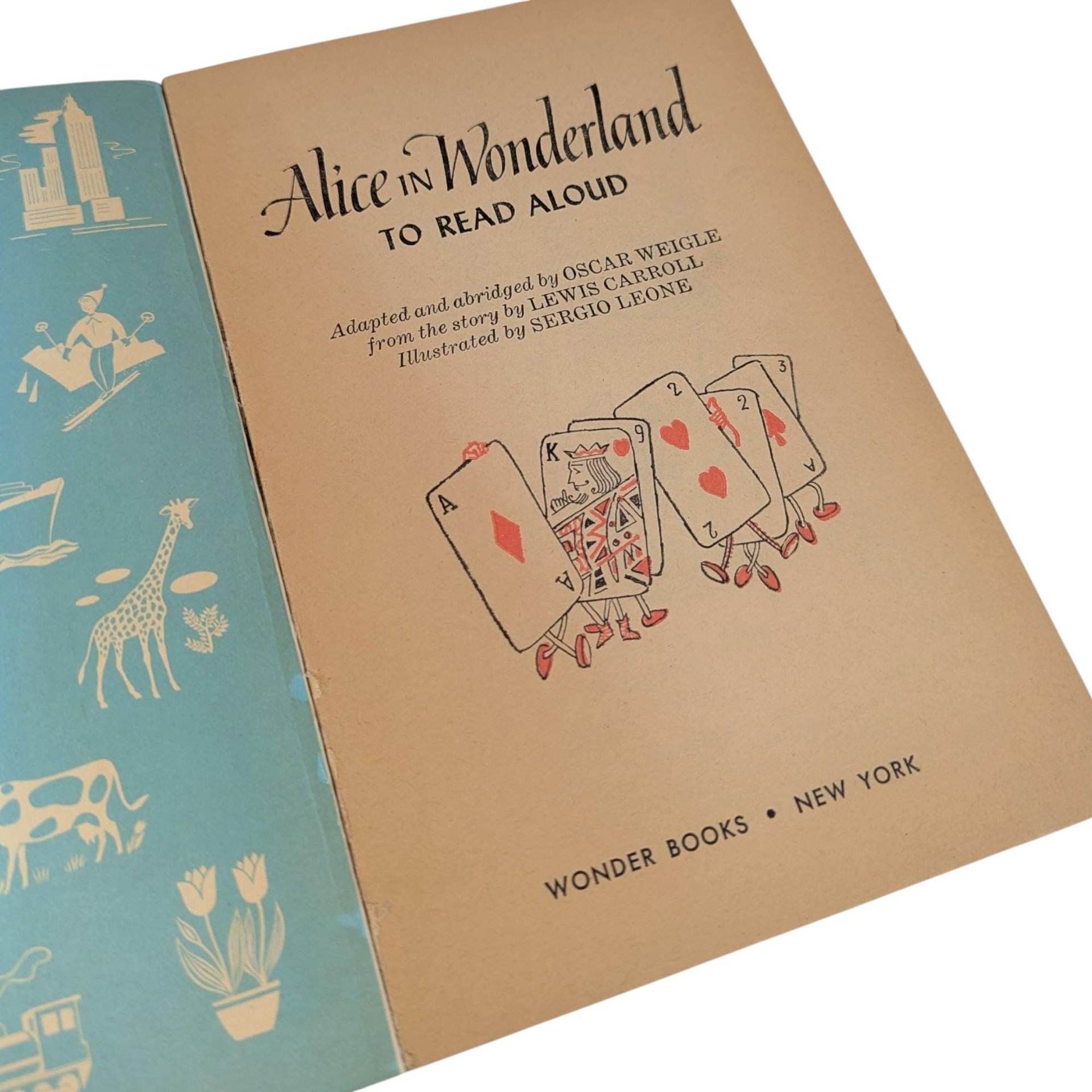 1963 Wonder Books, Alice in Wonderland, Softcover