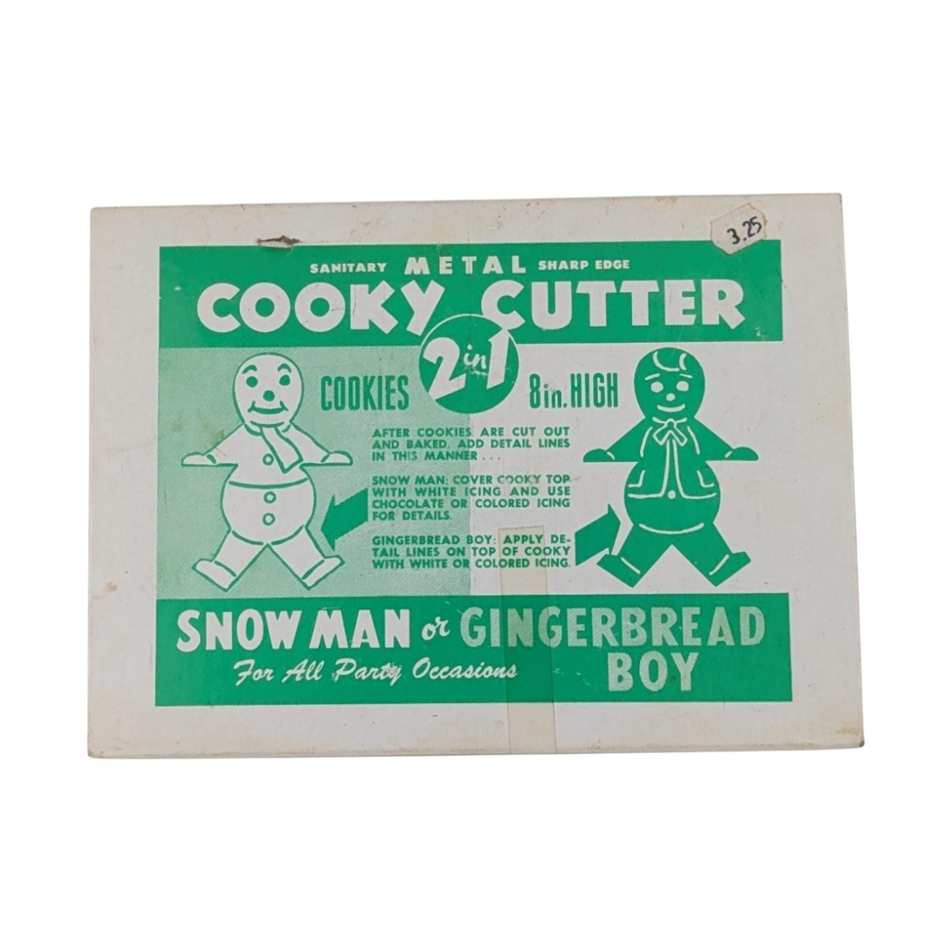 Vintage Anchor Hocking Muffin Pan and 2-in-1 Snowman Cookie Cutter