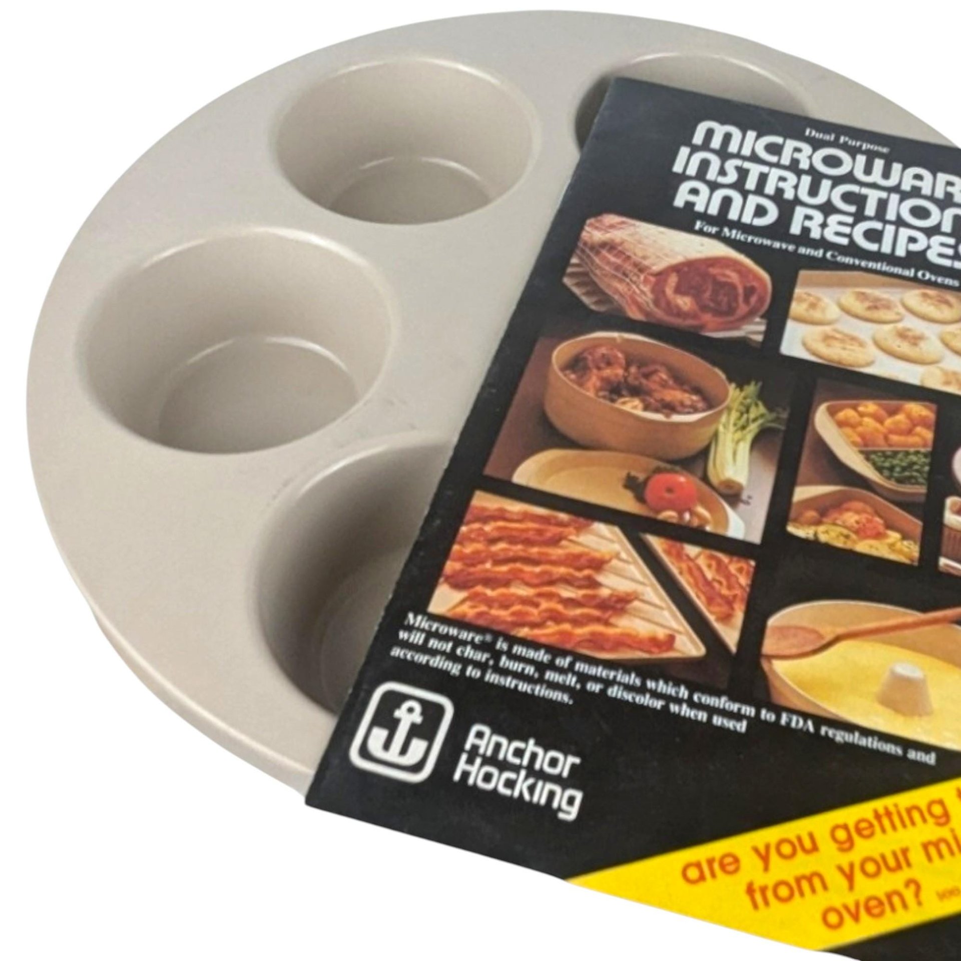 Vintage Anchor Hocking Muffin Pan and 2-in-1 Snowman Cookie Cutter