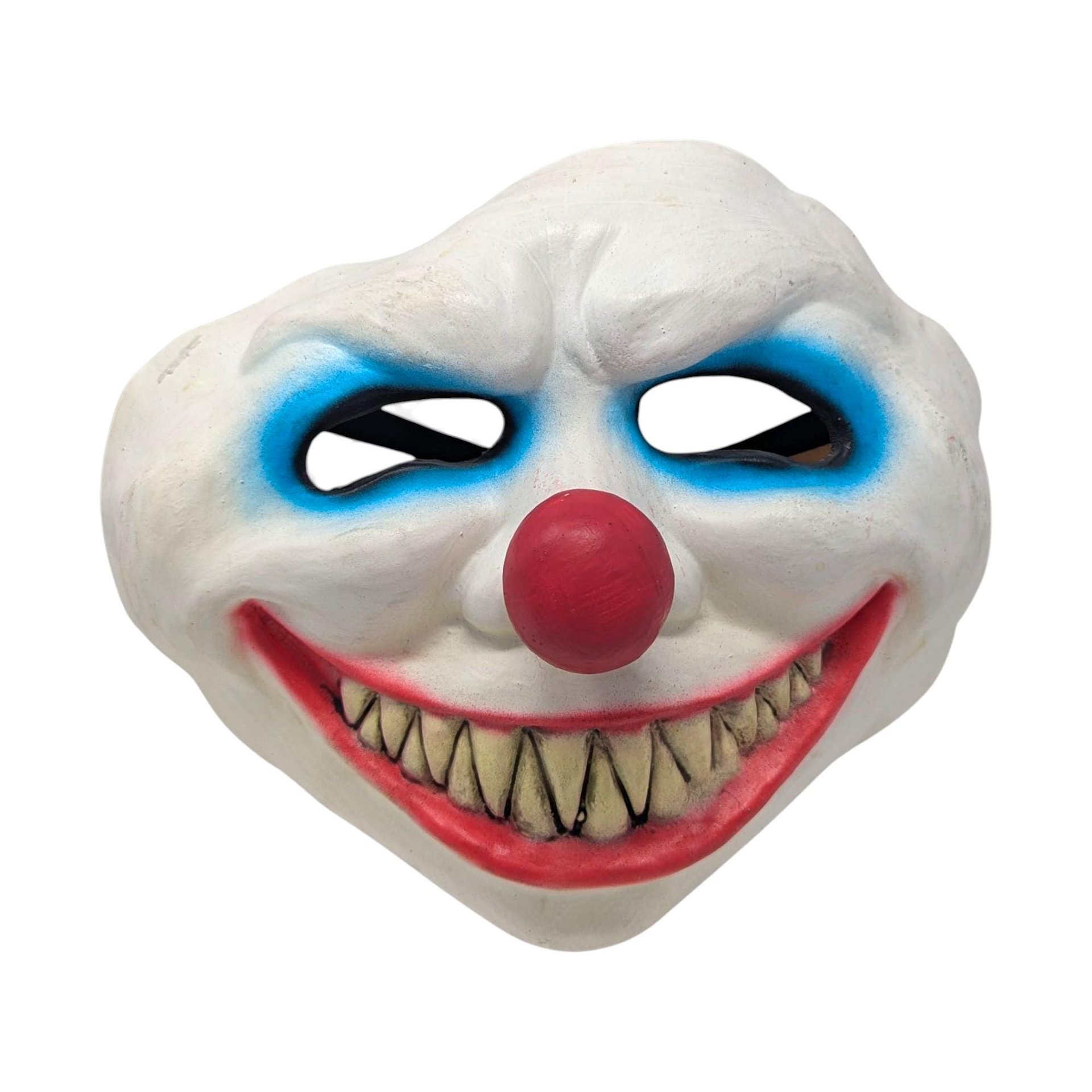 Vintage Hand-Painted Rubber Creepy Clown Mask