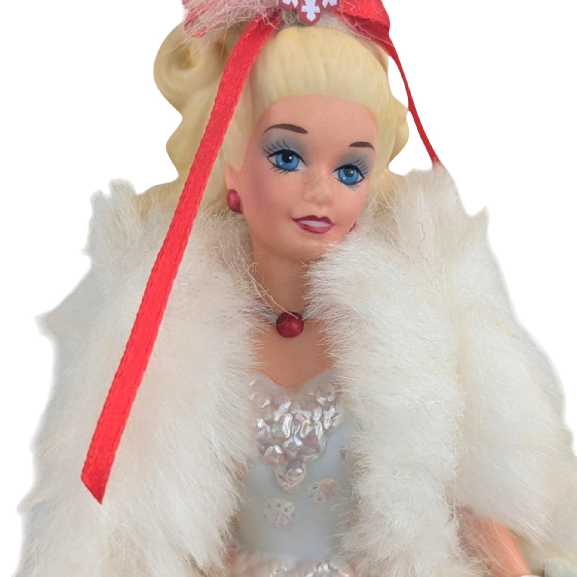 1989 Enesco Happy Holidays Barbie Musical Figurine