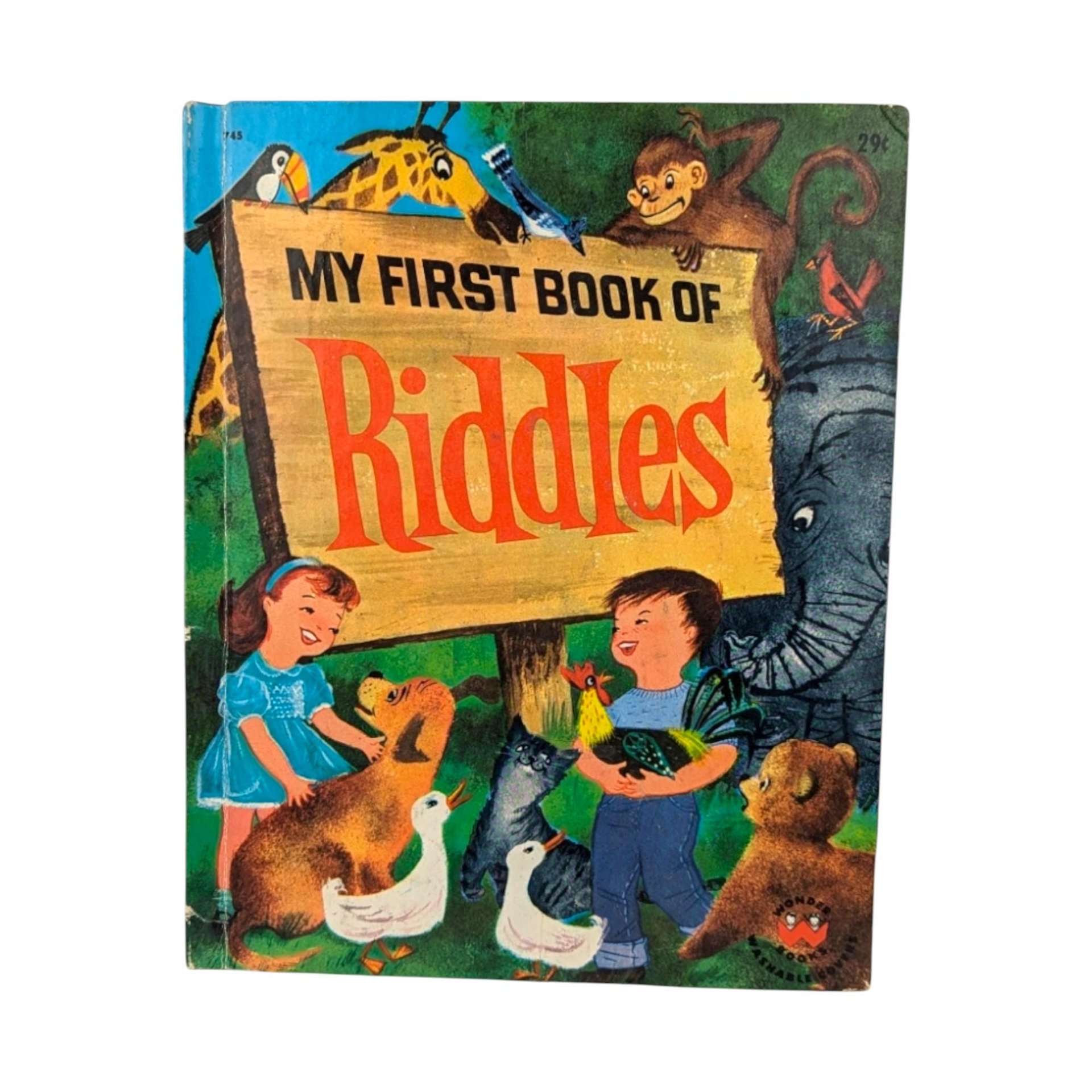 1960 My First Book of Riddles Hardcover