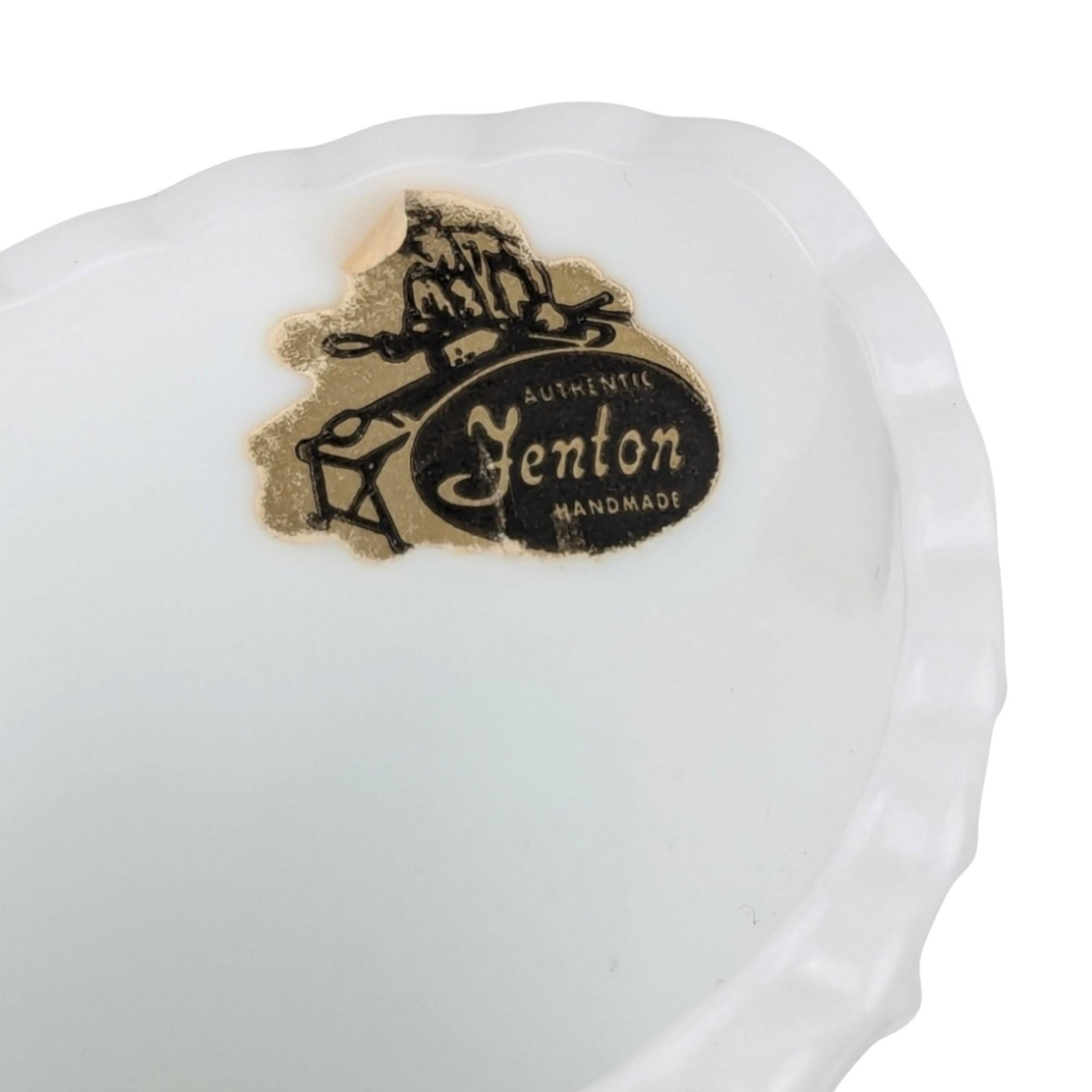 Fenton Hobnail White Milk Glass Boot Figurine