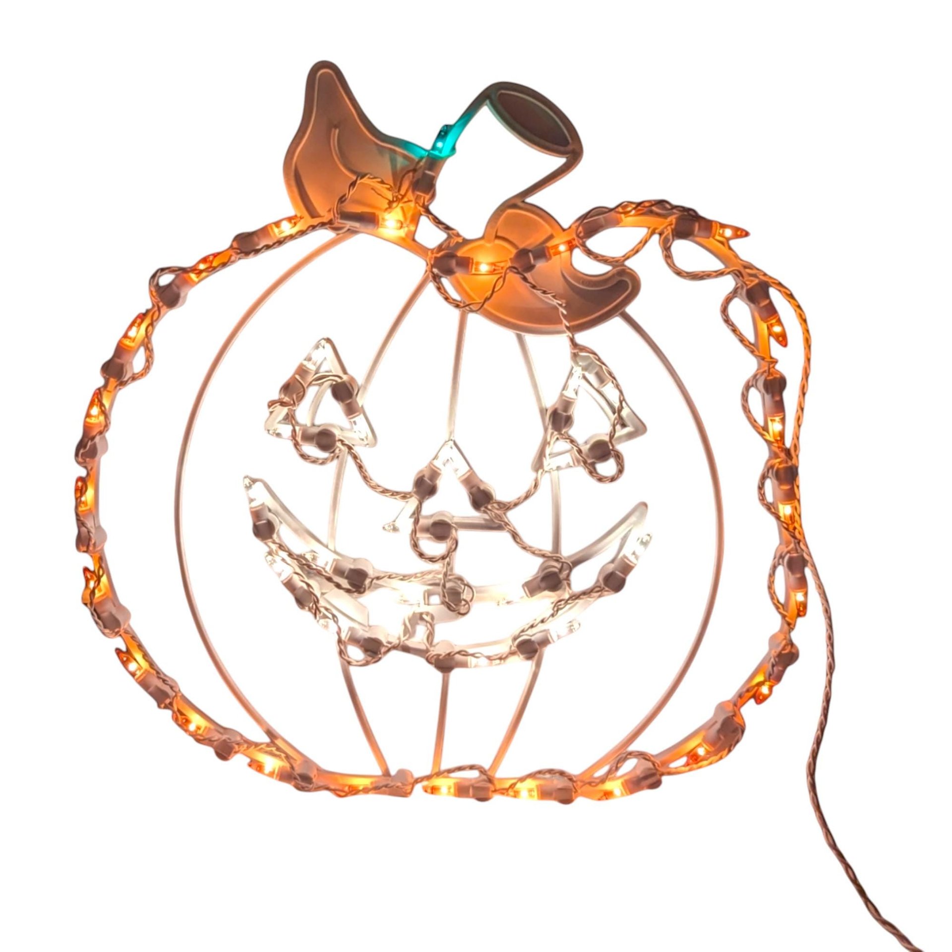 1995 Halloween Silhouettes Jack O'Lantern Light