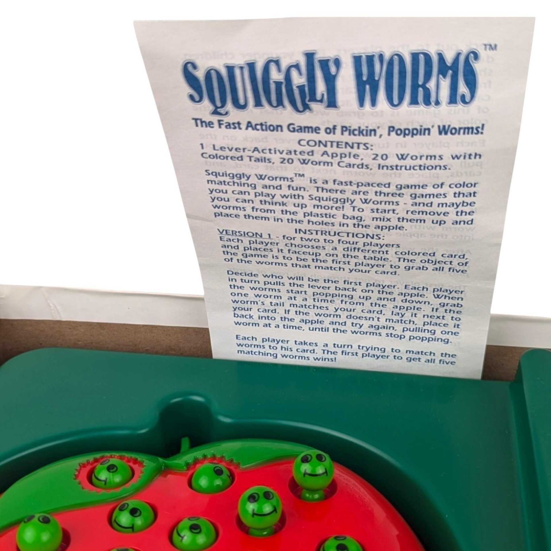 1991 Golden Squiggly Worms Game