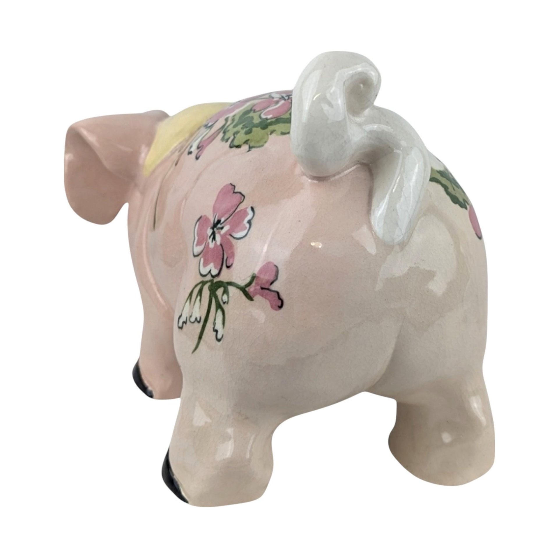 Vintage Kay Finch Grumpy Pig Ceramic Figurine