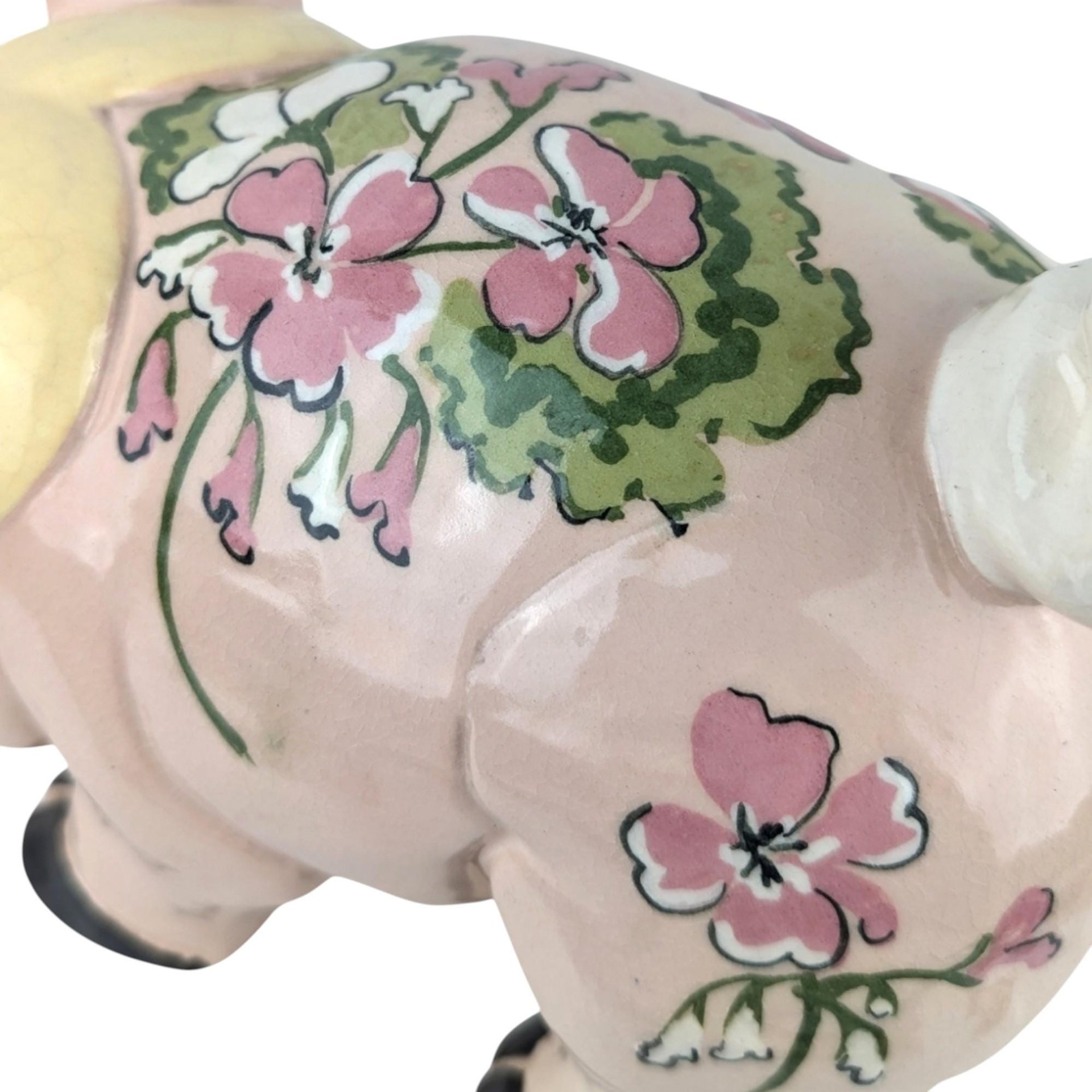 Vintage Kay Finch Grumpy Pig Ceramic Figurine