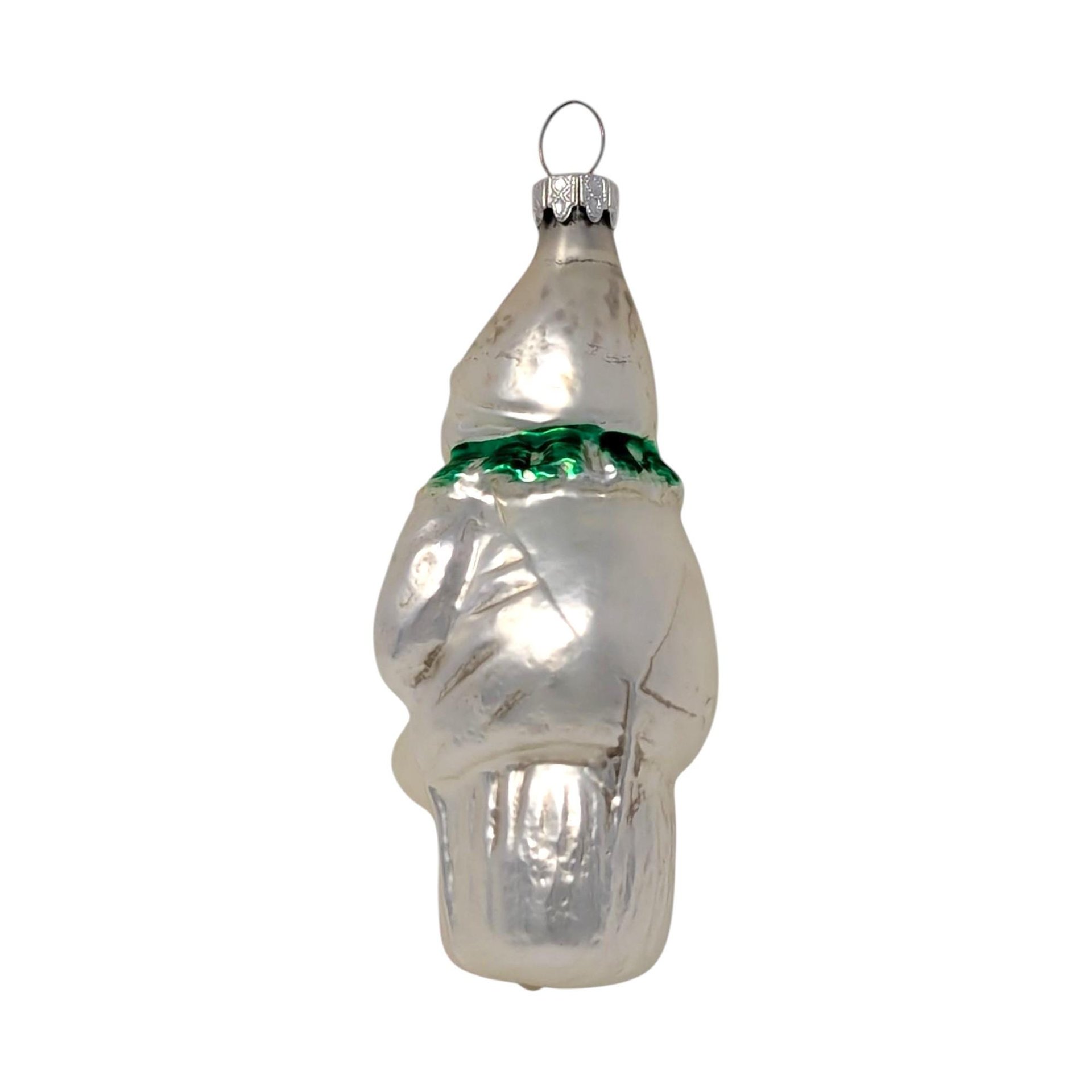 Vintage Blown Glass Clown with Instrument Ornament